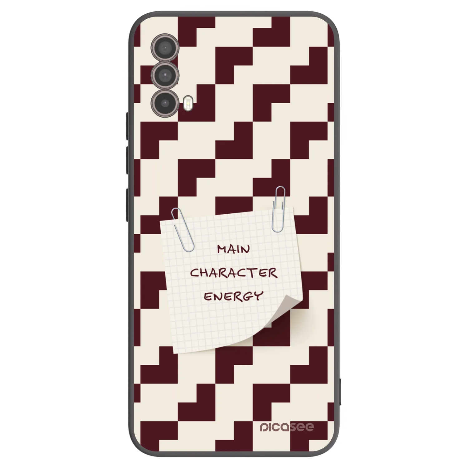 Picasee Μαύρη θήκη σιλικόνης για Motorola Moto E40 - Lead Role