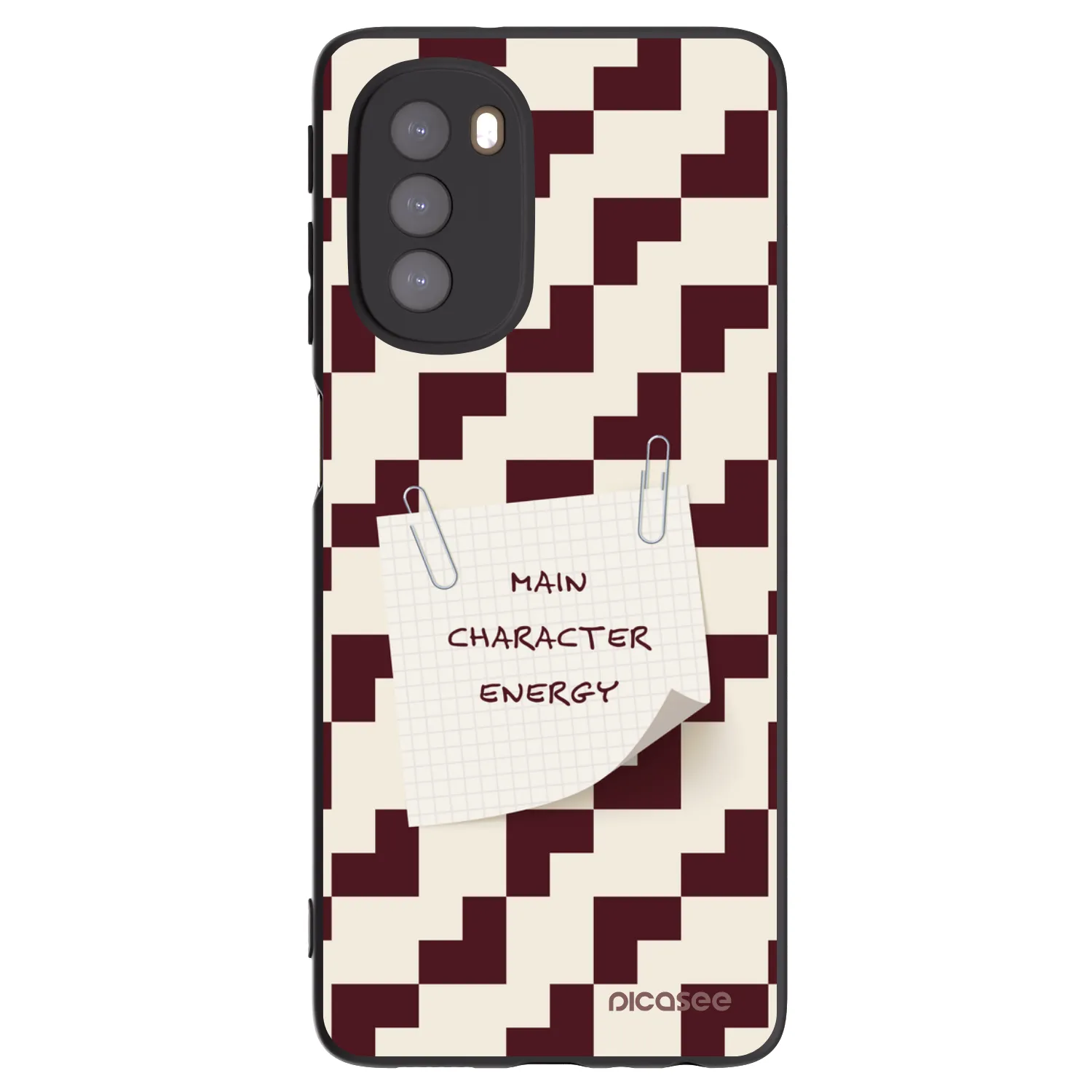 Picasee Μαύρη θήκη σιλικόνης για Motorola Moto G51 - Lead Role