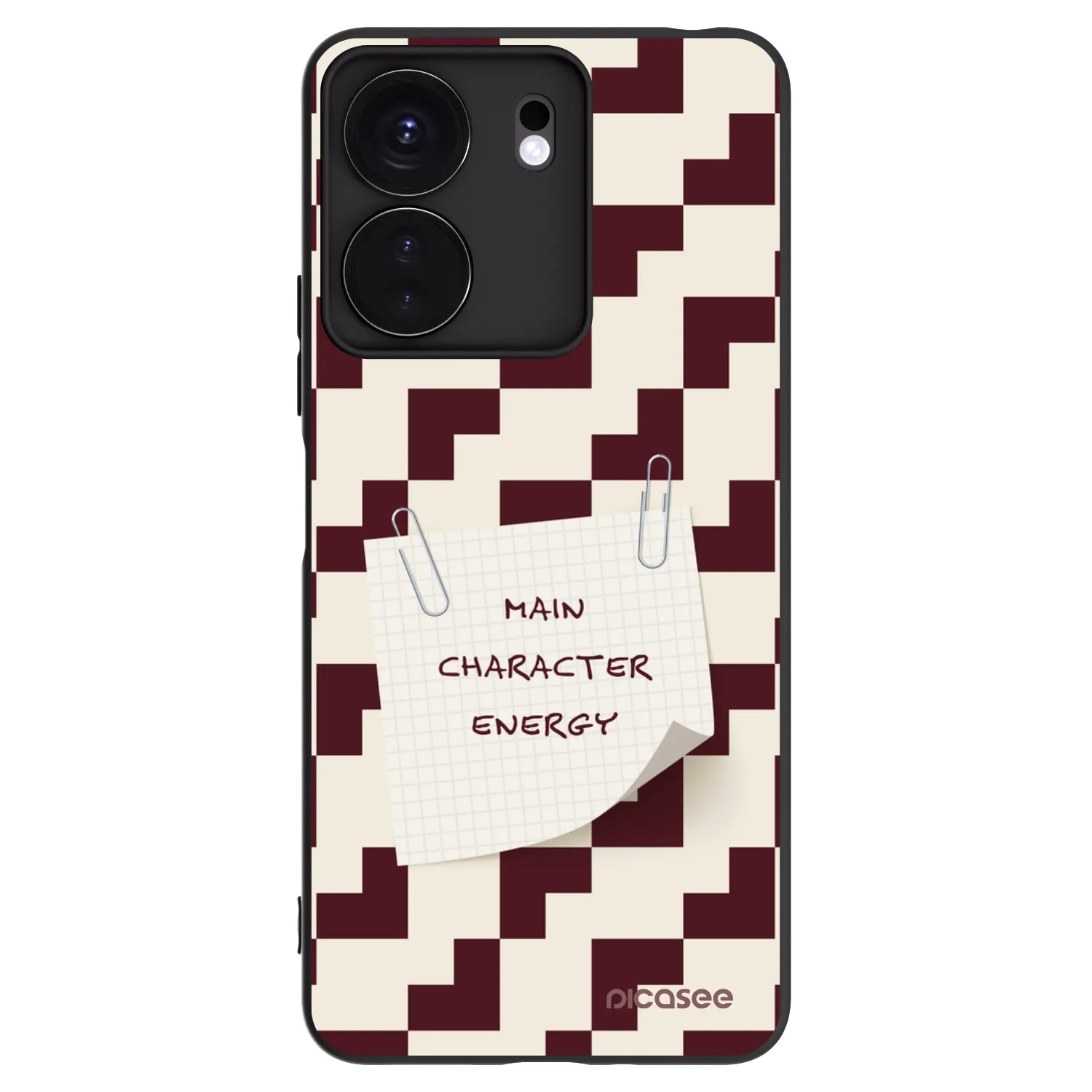 Picasee Μαύρη θήκη σιλικόνης για Xiaomi Redmi 13C 4G - Lead Role