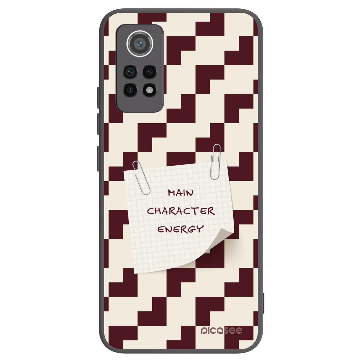Picasee Μαύρη θήκη σιλικόνης για Xiaomi Redmi Note 12 Pro 4G - Lead Role