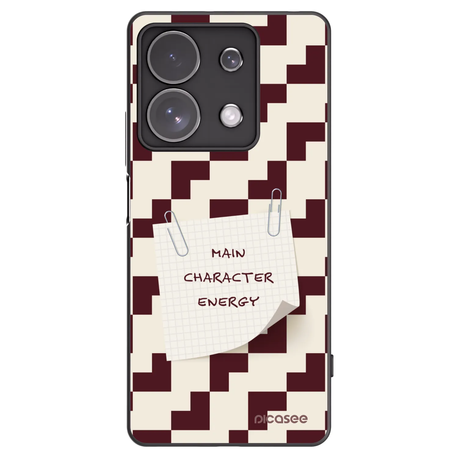 Picasee Μαύρη θήκη σιλικόνης για Xiaomi Redmi Note 13 Pro 4G - Lead Role