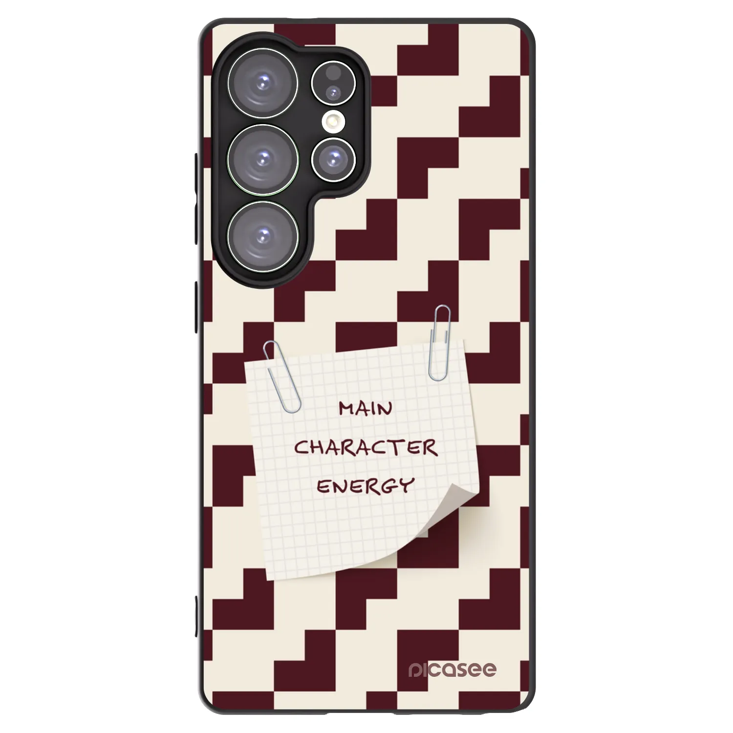 Picasee Μαύρη θήκη σιλικόνης για Samsung Galaxy S25 Ultra 5G - Lead Role