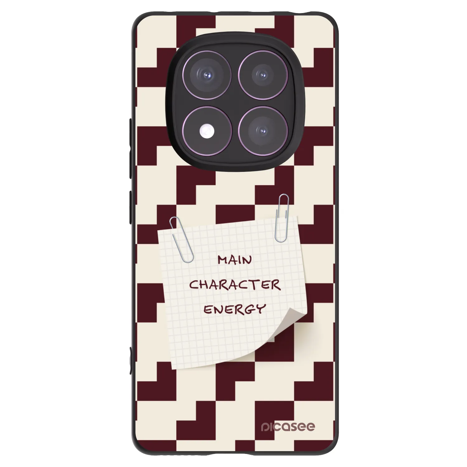 Picasee Μαύρη θήκη σιλικόνης για Xiaomi Redmi Note 14 Pro 4G - Lead Role