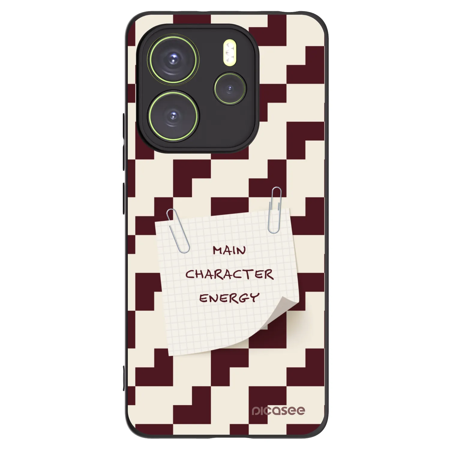 Picasee Μαύρη θήκη σιλικόνης για Xiaomi Redmi Note 14 4G - Lead Role
