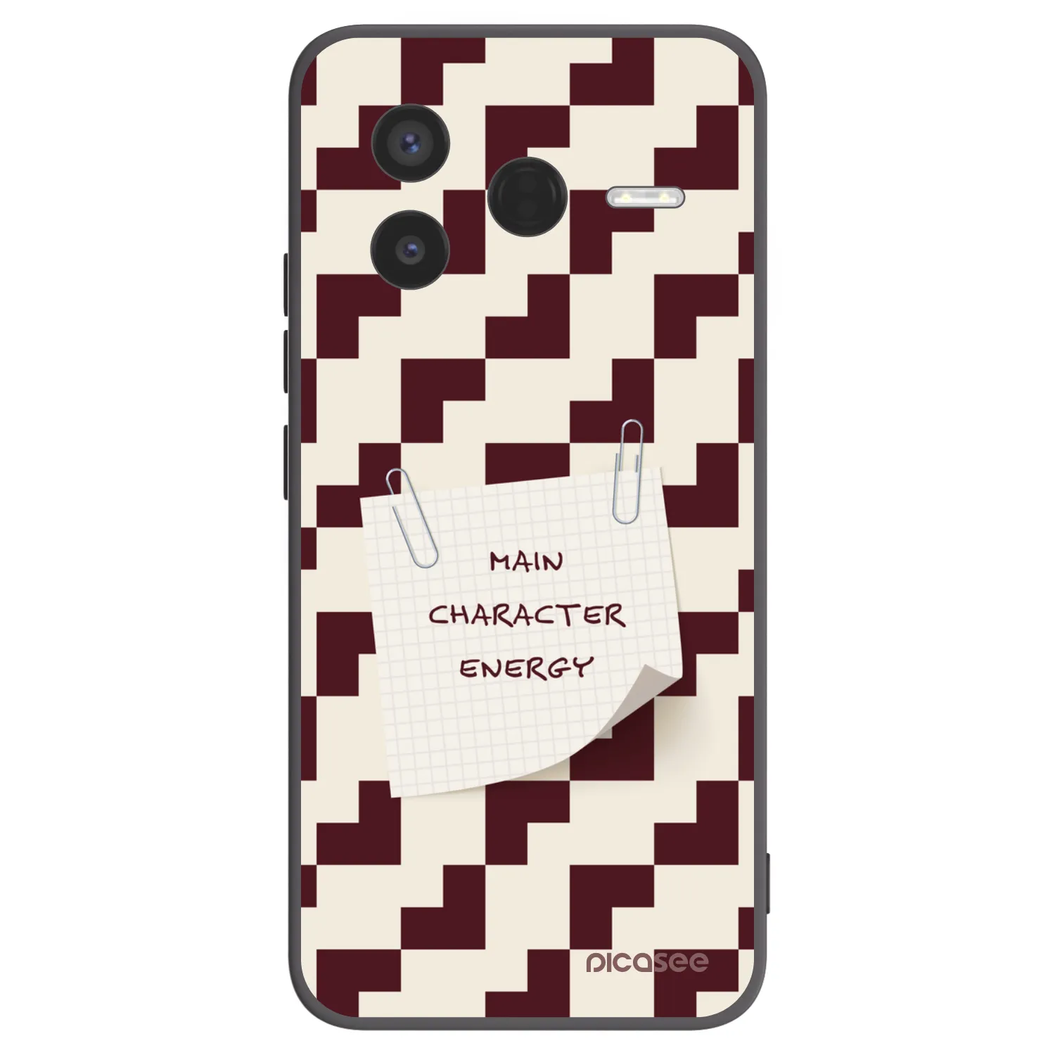 Picasee Μαύρη θήκη σιλικόνης για Xiaomi Poco F7 Pro 5G - Lead Role