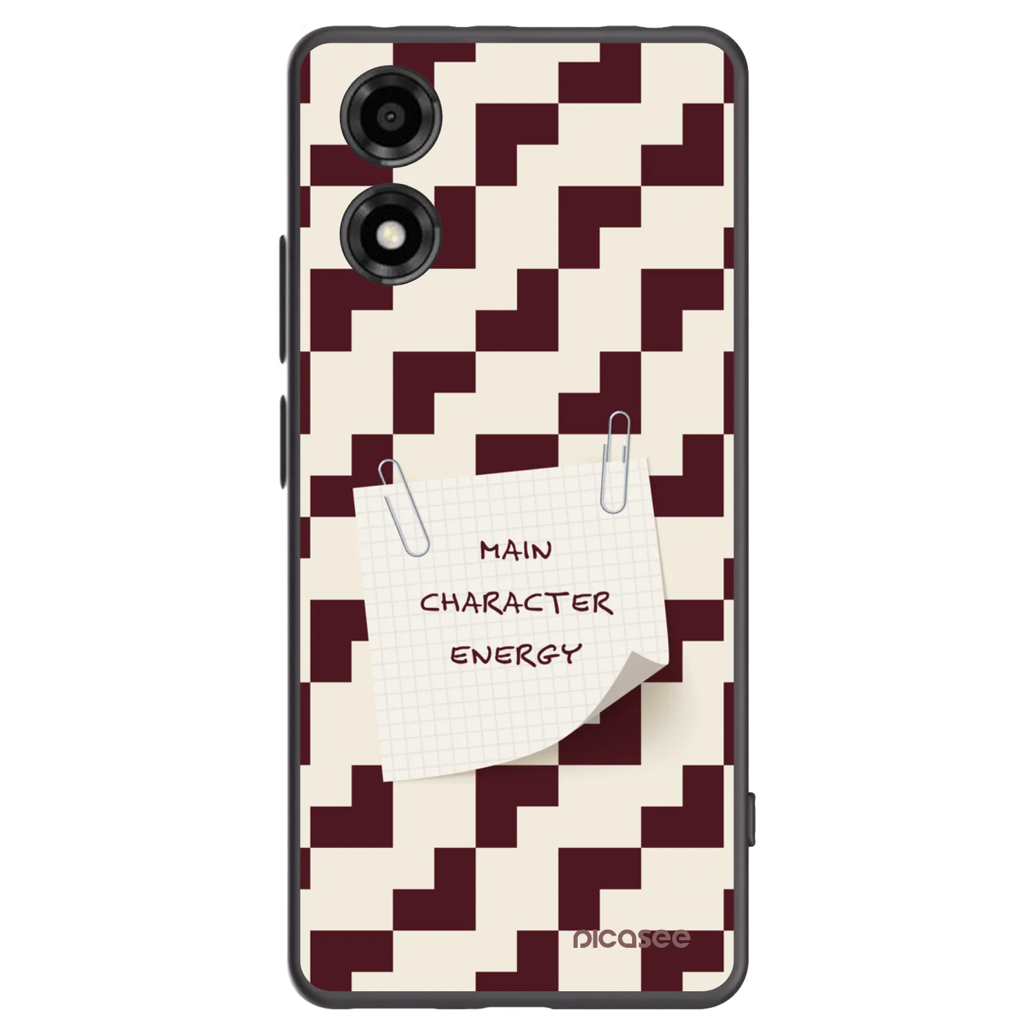 Picasee Μαύρη θήκη σιλικόνης για Motorola Moto E14 - Lead Role