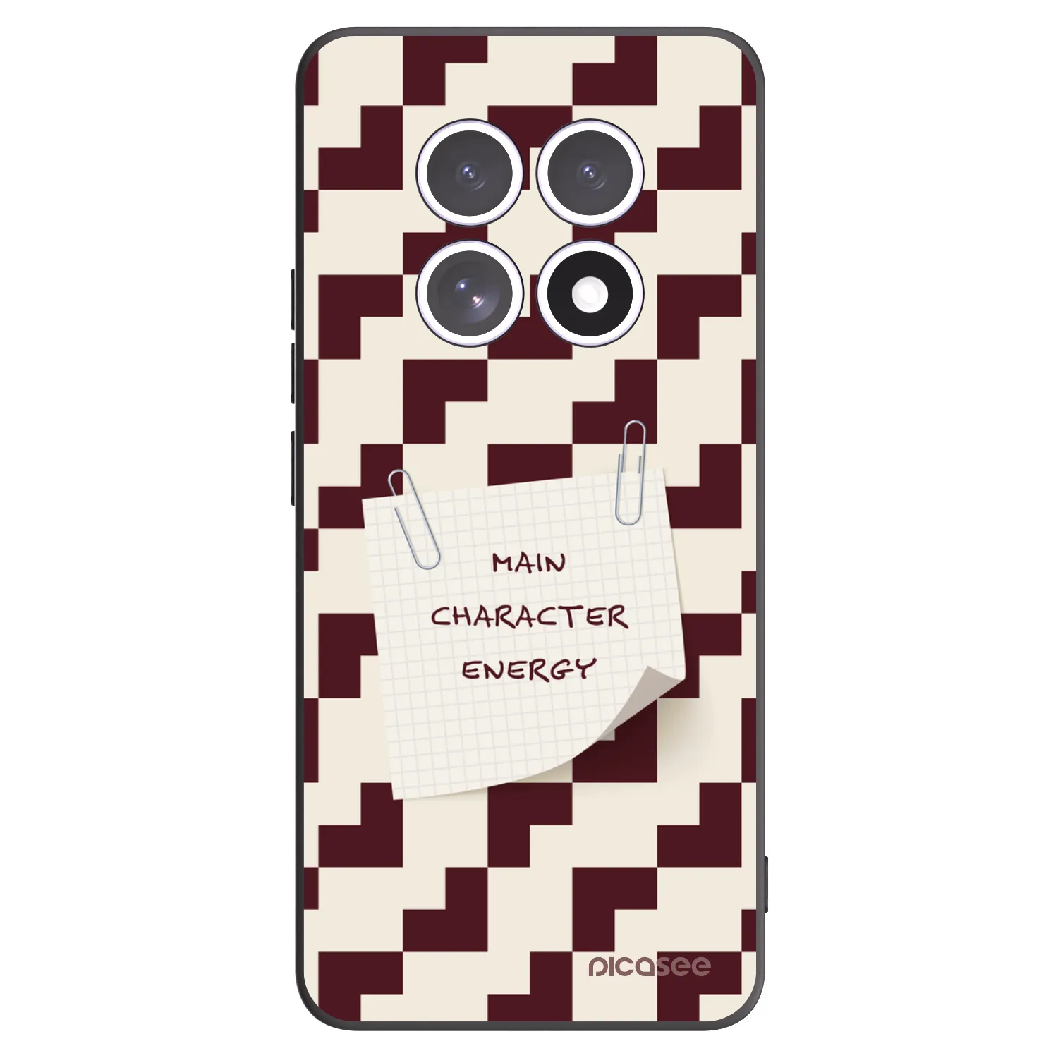 Picasee Μαύρη θήκη σιλικόνης για Xiaomi Redmi Note 15 5G - Lead Role