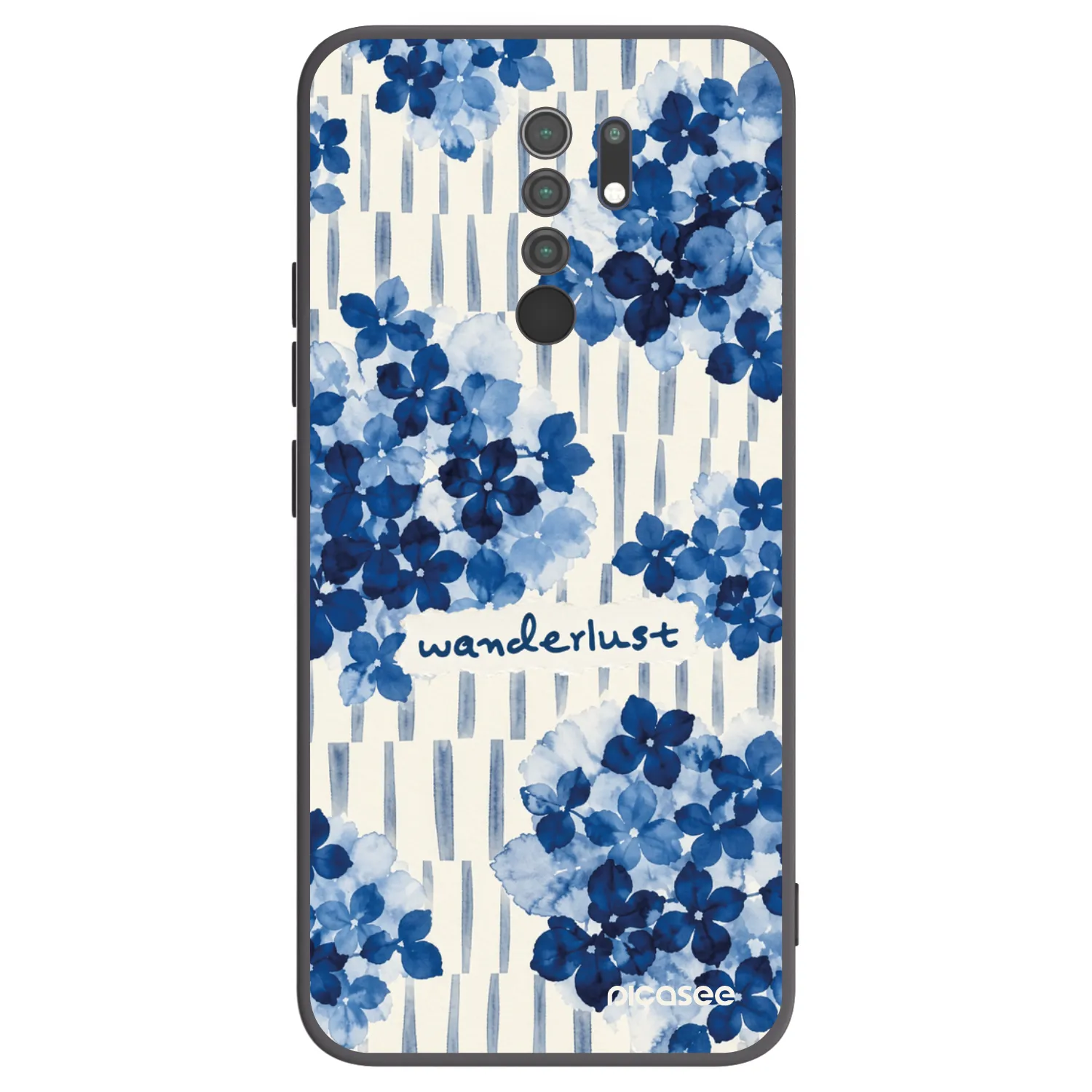 Picasee Μαύρη θήκη σιλικόνης για Xiaomi Redmi 9 - Azorea