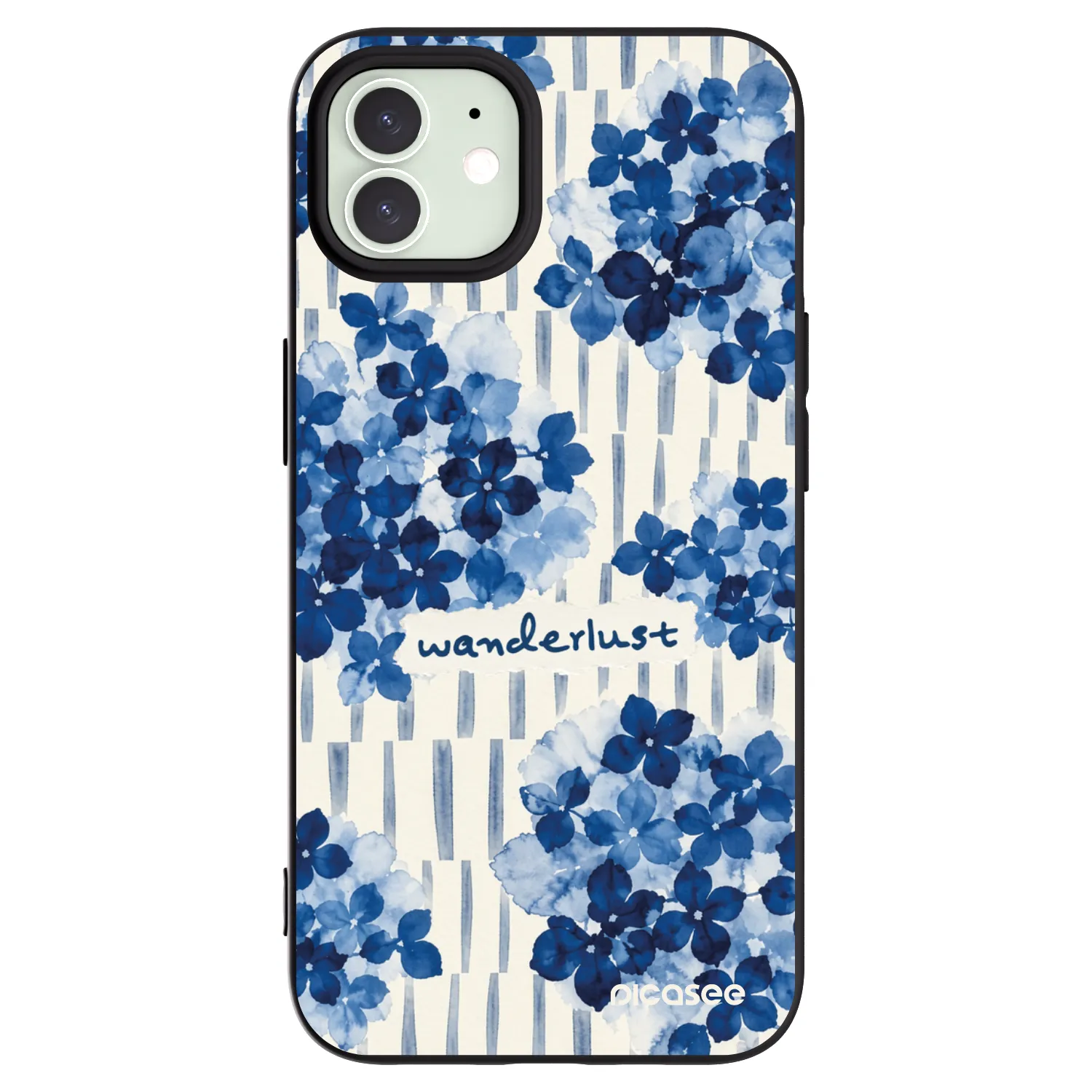 Picasee Μαύρη θήκη σιλικόνης για Apple iPhone 12 - Azorea
