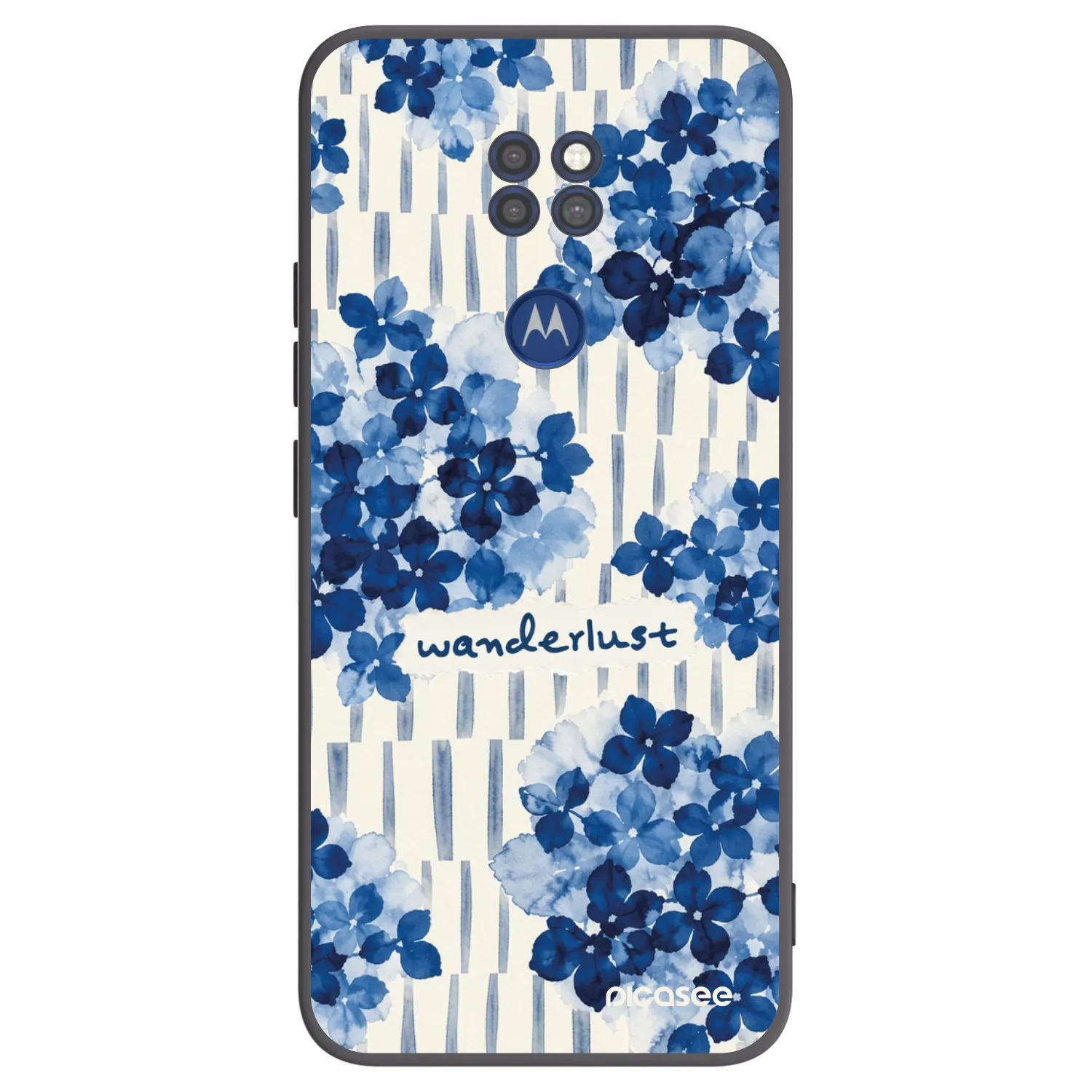 Picasee Μαύρη θήκη σιλικόνης για Motorola Moto G9 Play - Azorea