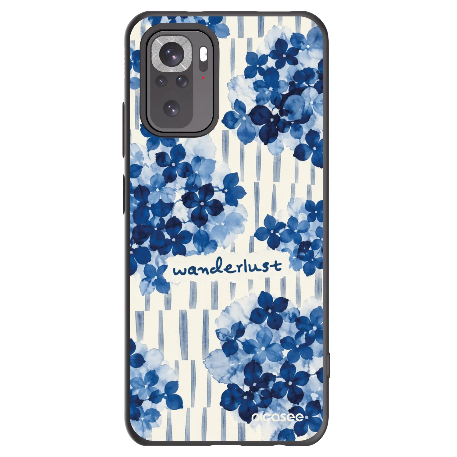 Picasee Μαύρη θήκη σιλικόνης για Xiaomi Redmi Note 10 - Azorea