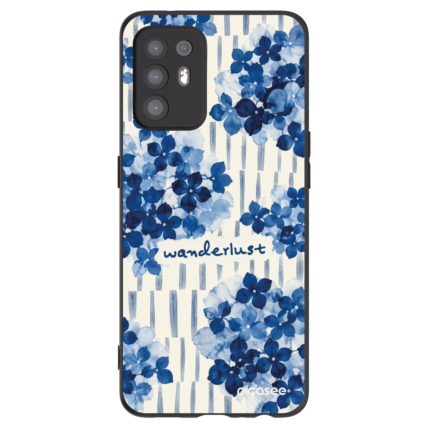 Picasee Μαύρη θήκη σιλικόνης για OPPO A94 5G - Azorea