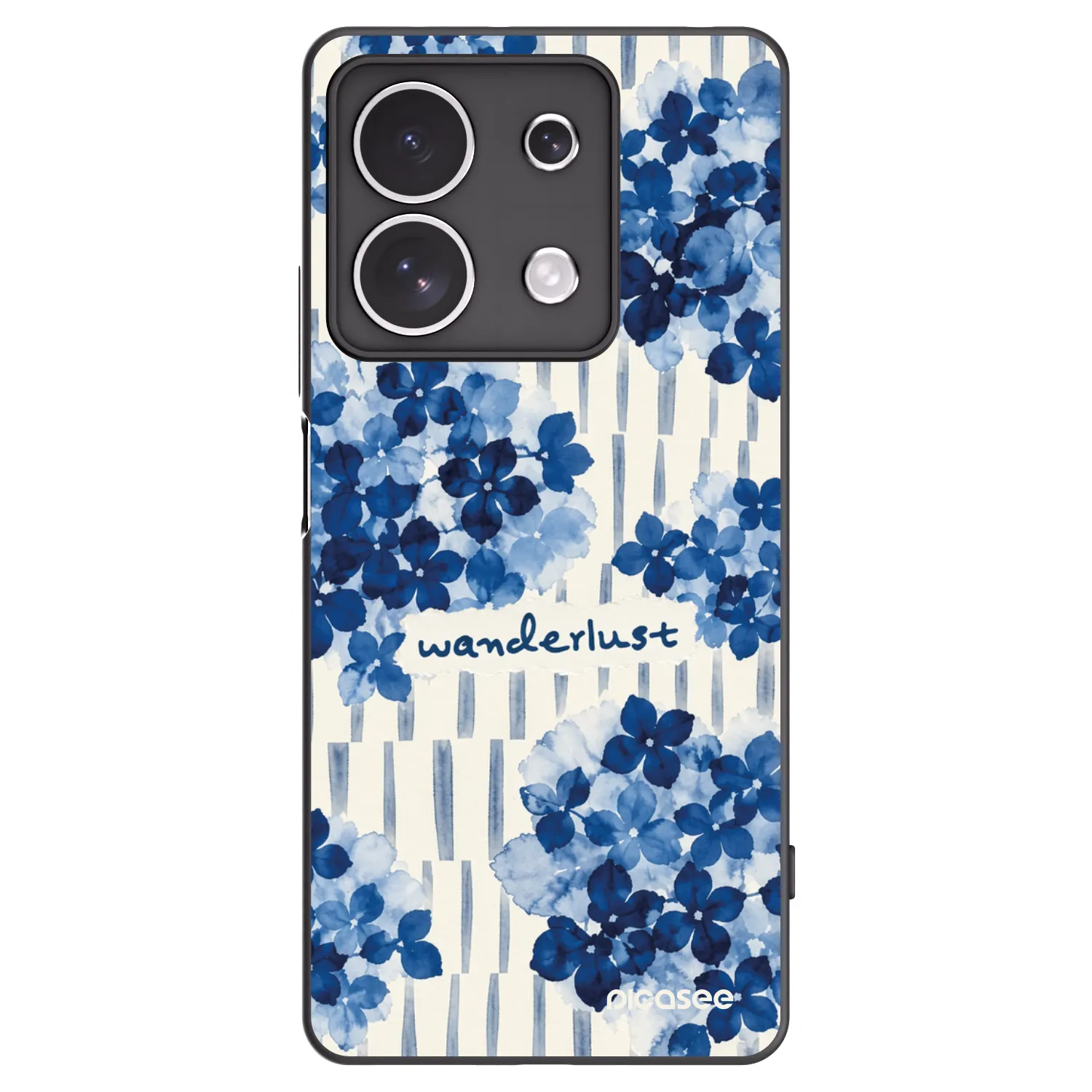 Picasee Μαύρη θήκη σιλικόνης για Xiaomi Redmi Note 13 4G - Azorea