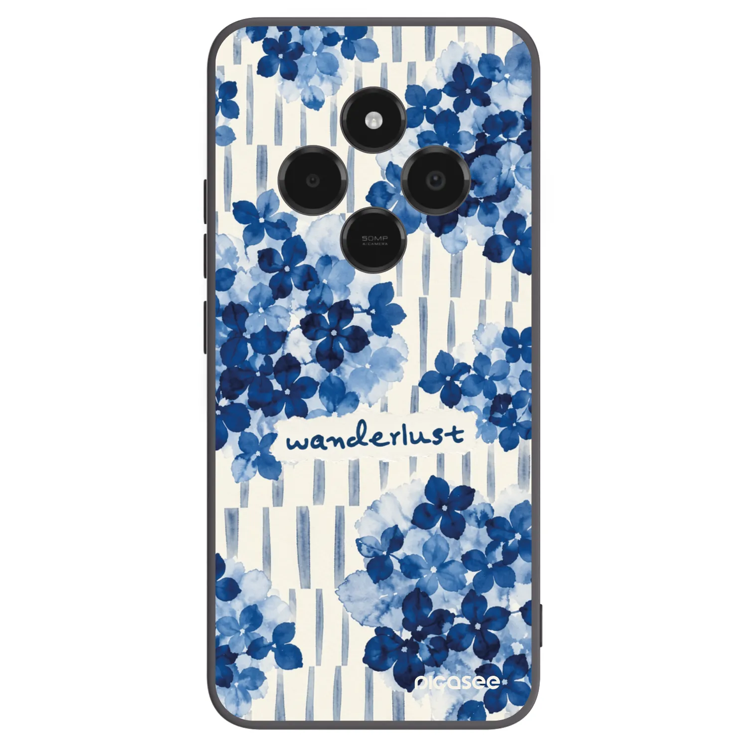 Picasee Μαύρη θήκη σιλικόνης για Xiaomi Poco C75 - Azorea