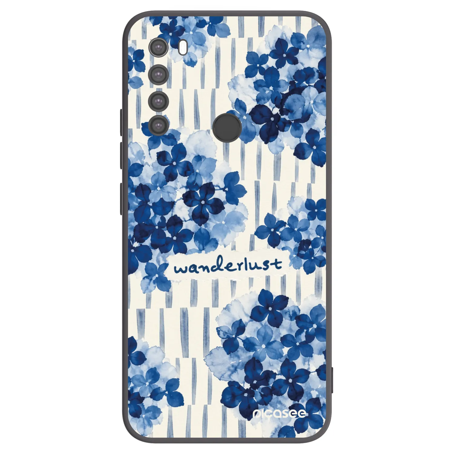 Picasee Μαύρη θήκη σιλικόνης για Xiaomi Redmi Note 8 - Azorea
