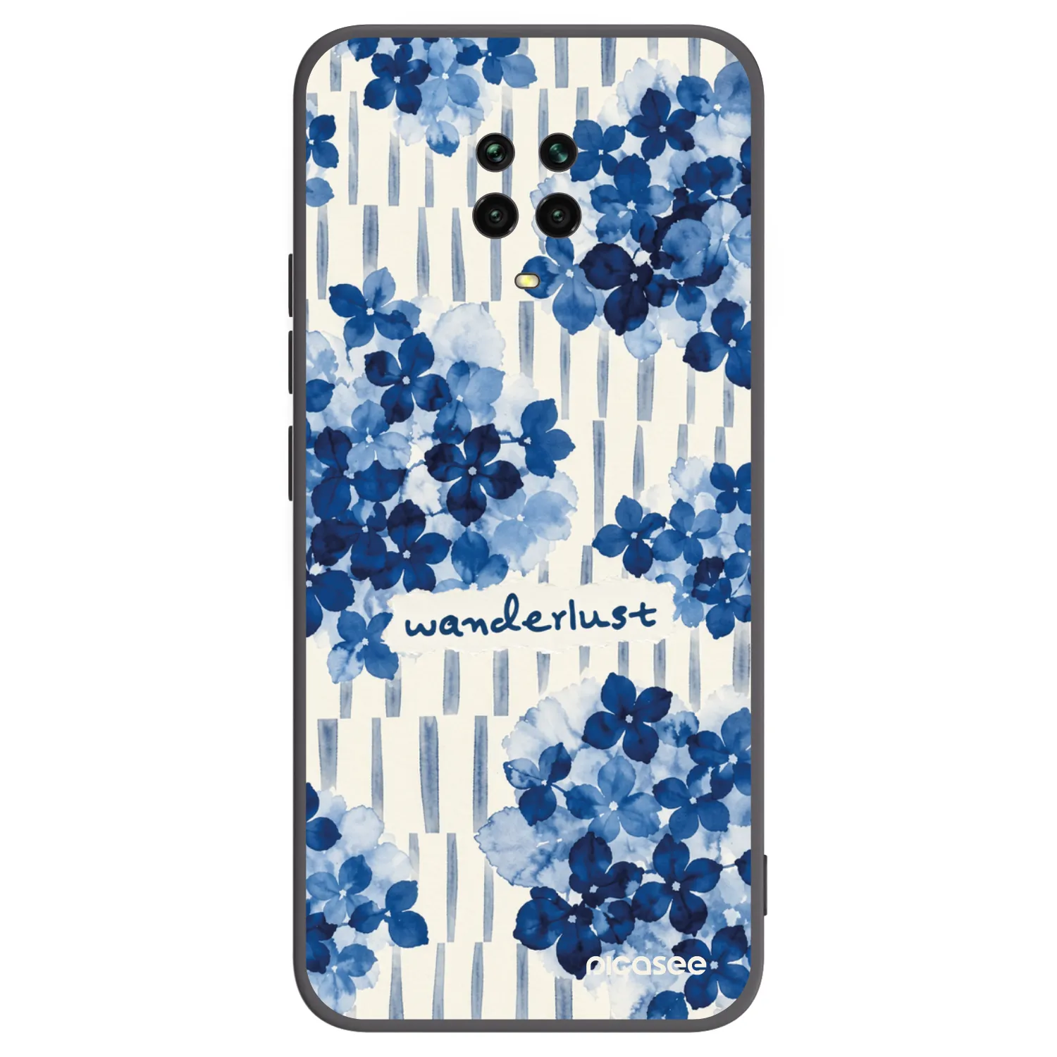 Picasee Μαύρη θήκη σιλικόνης για Xiaomi Redmi Note 9 Pro - Azorea