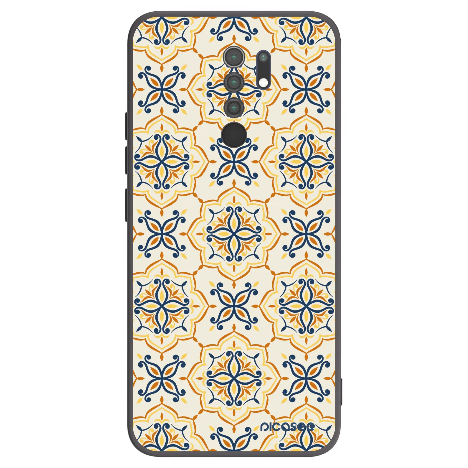 Picasee Μαύρη θήκη σιλικόνης για Xiaomi Redmi 9 - Majolica