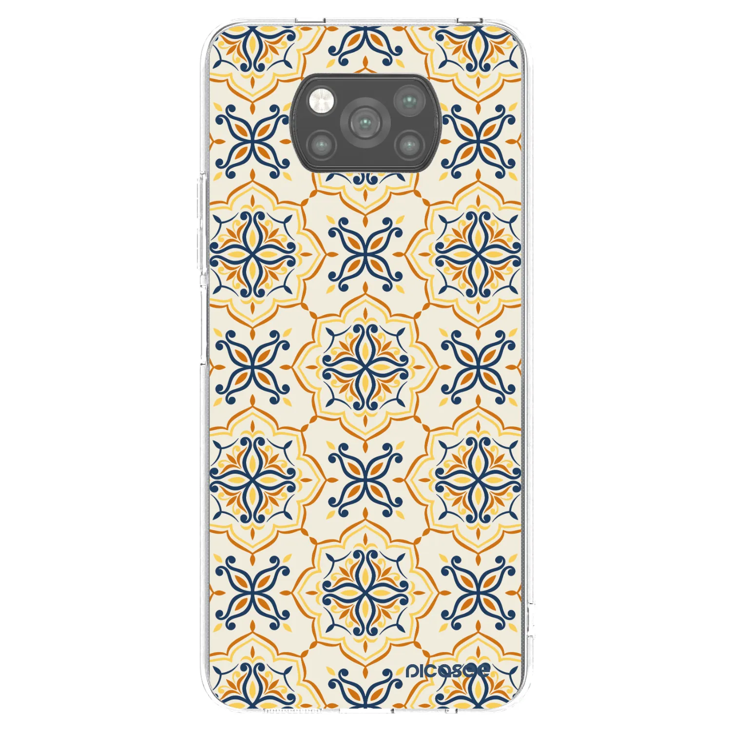 Picasee Μαύρη θήκη σιλικόνης για Xiaomi Poco X3 - Majolica