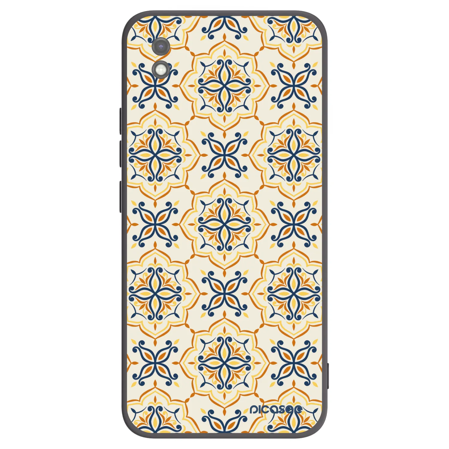 Picasee Μαύρη θήκη σιλικόνης για Xiaomi Redmi 9AT - Majolica