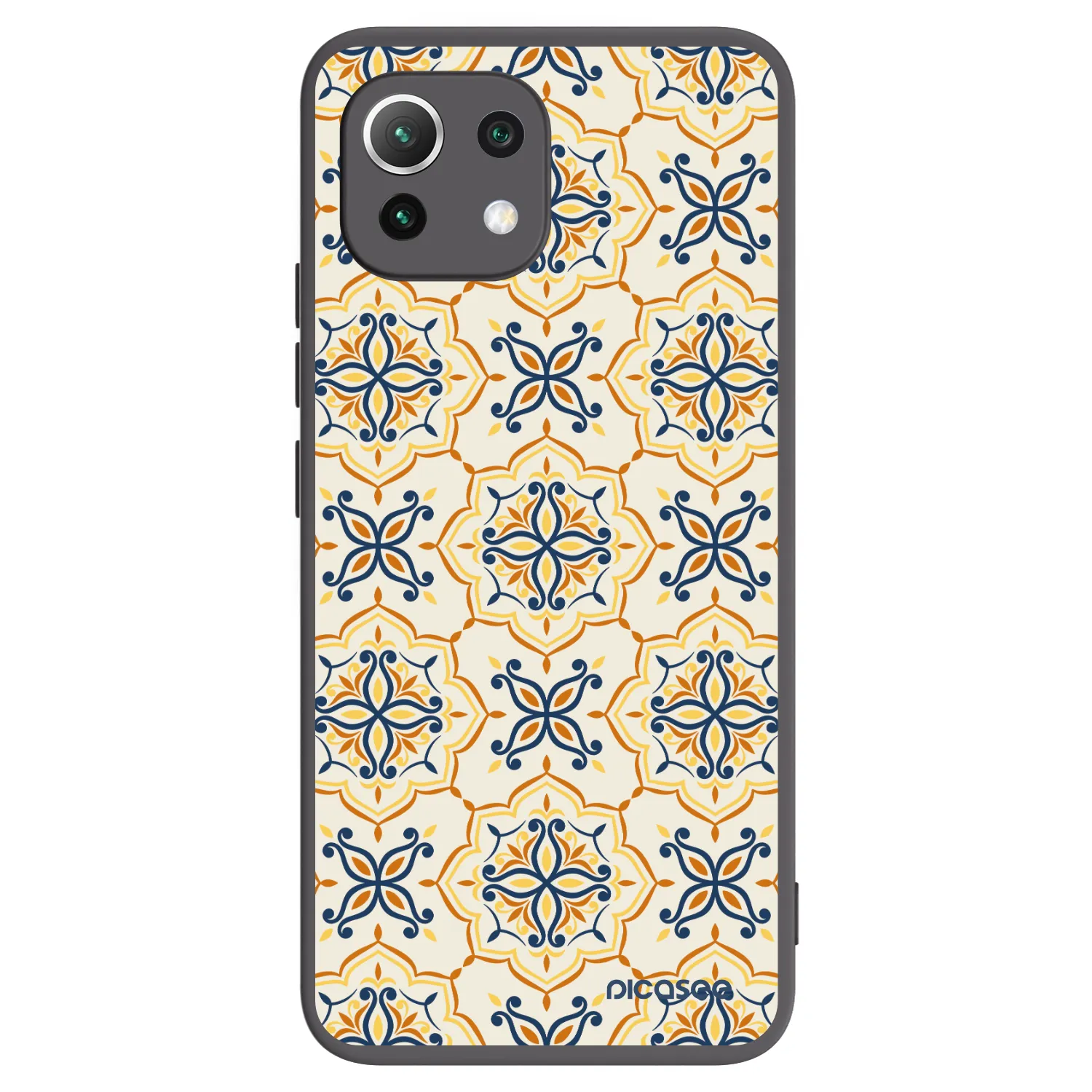 Picasee Μαύρη θήκη σιλικόνης για Xiaomi Mi 11 Lite - Majolica