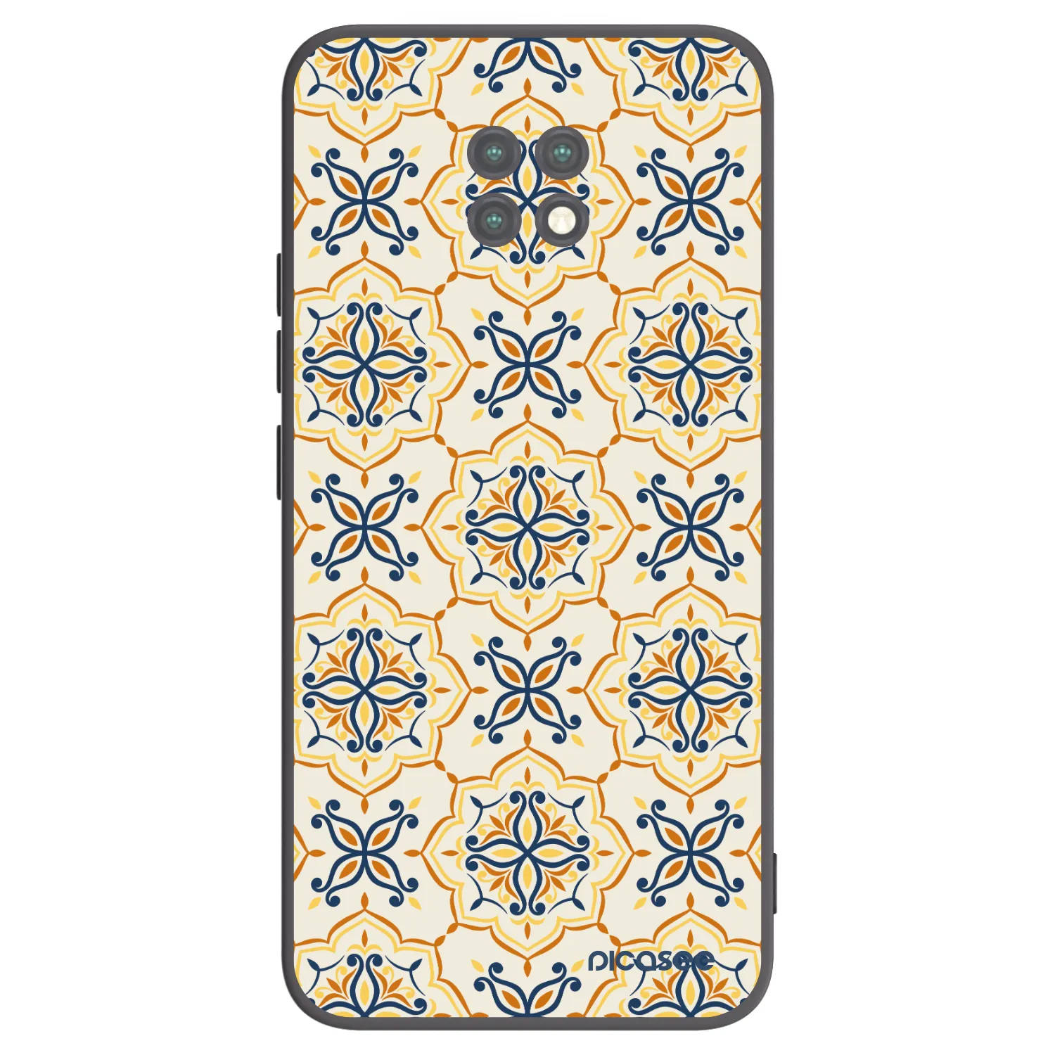 Picasee Μαύρη θήκη σιλικόνης για Xiaomi Redmi Note 9T - Majolica