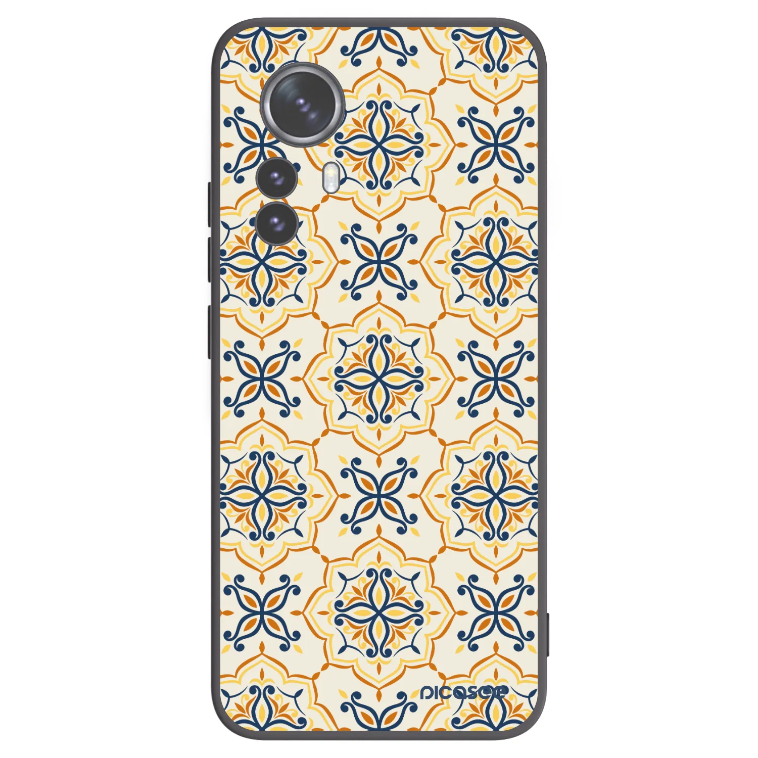 Picasee Μαύρη θήκη σιλικόνης για Xiaomi 12 Pro - Majolica