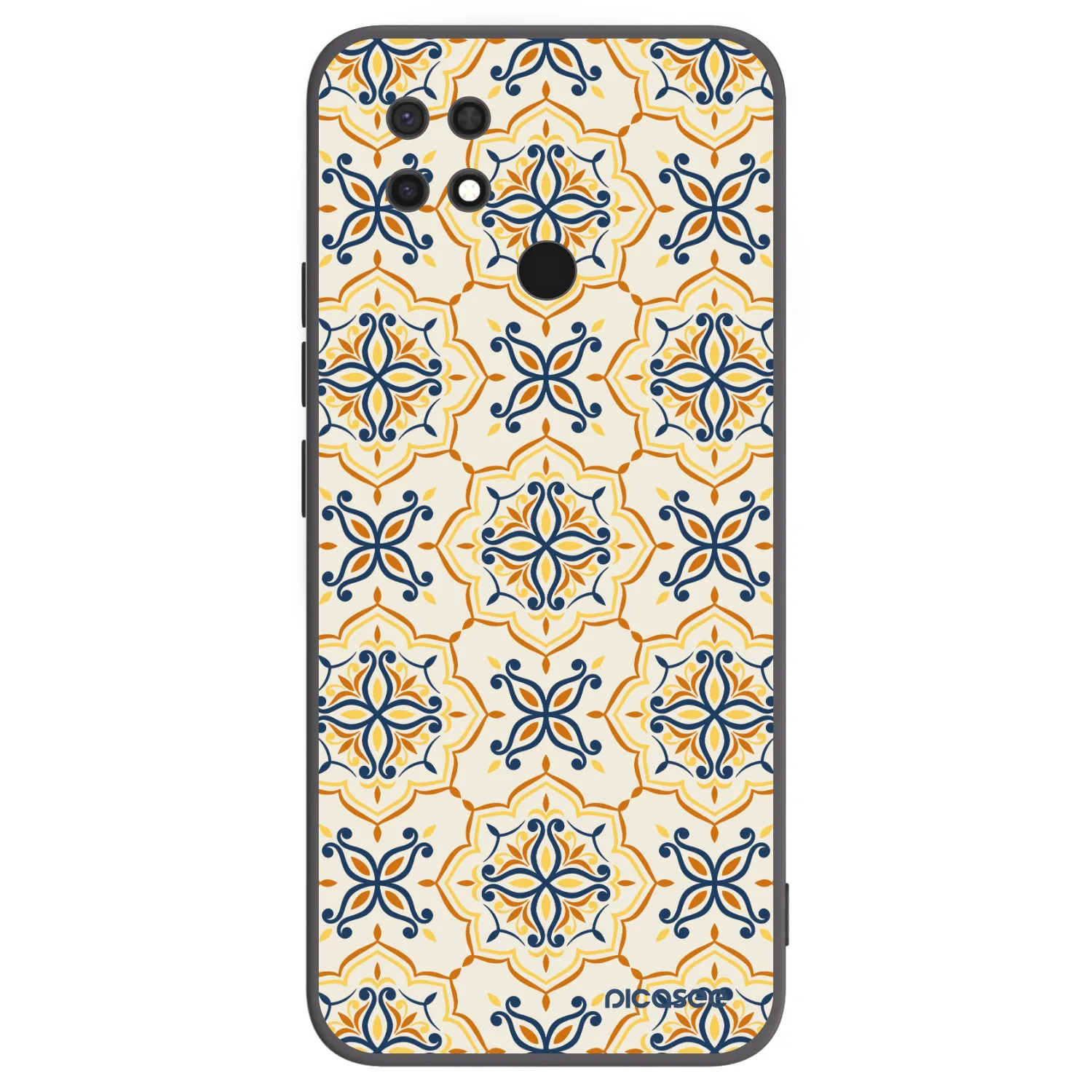 Picasee Μαύρη θήκη σιλικόνης για Xiaomi Redmi 10C - Majolica