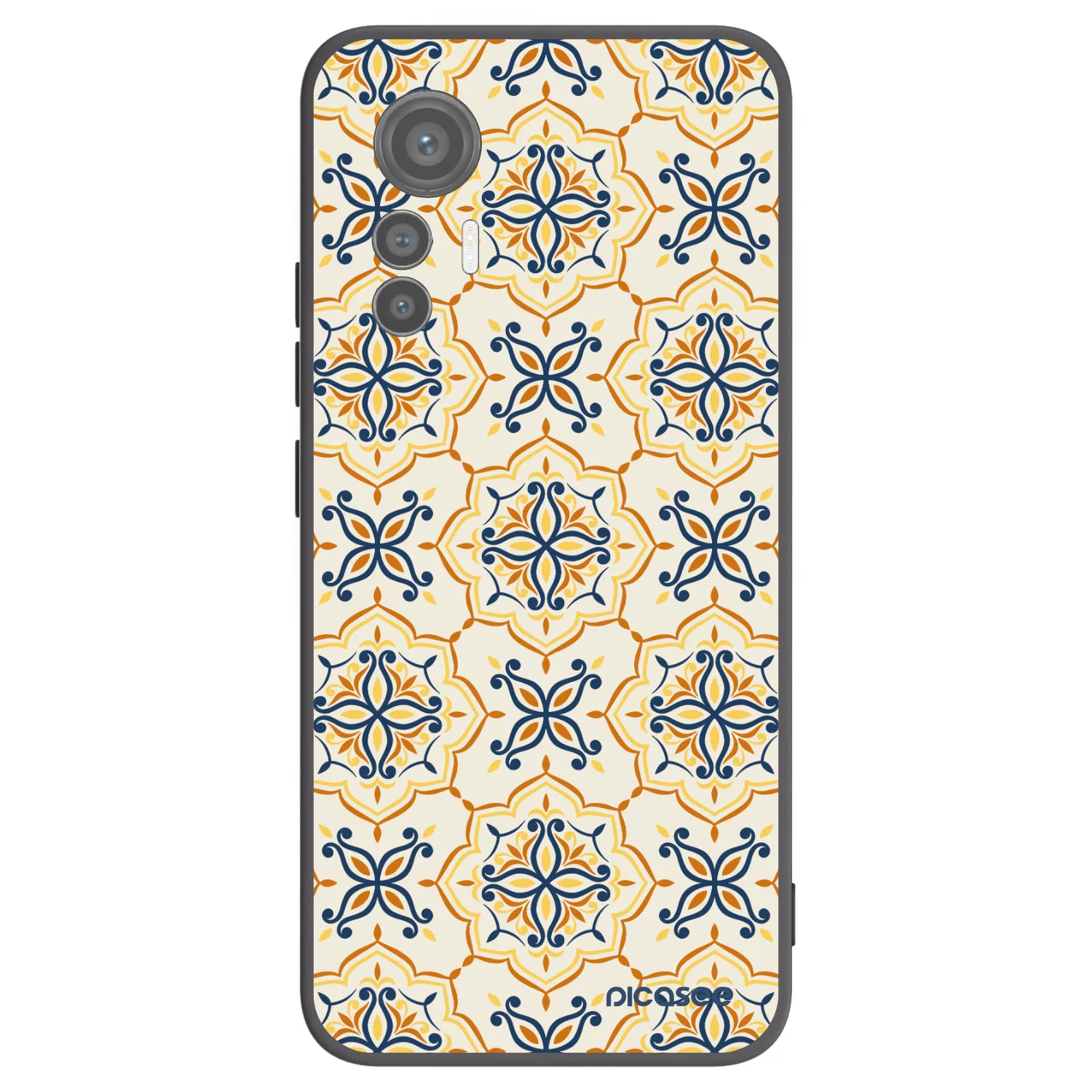 Picasee Μαύρη θήκη σιλικόνης για Xiaomi 12 Lite - Majolica