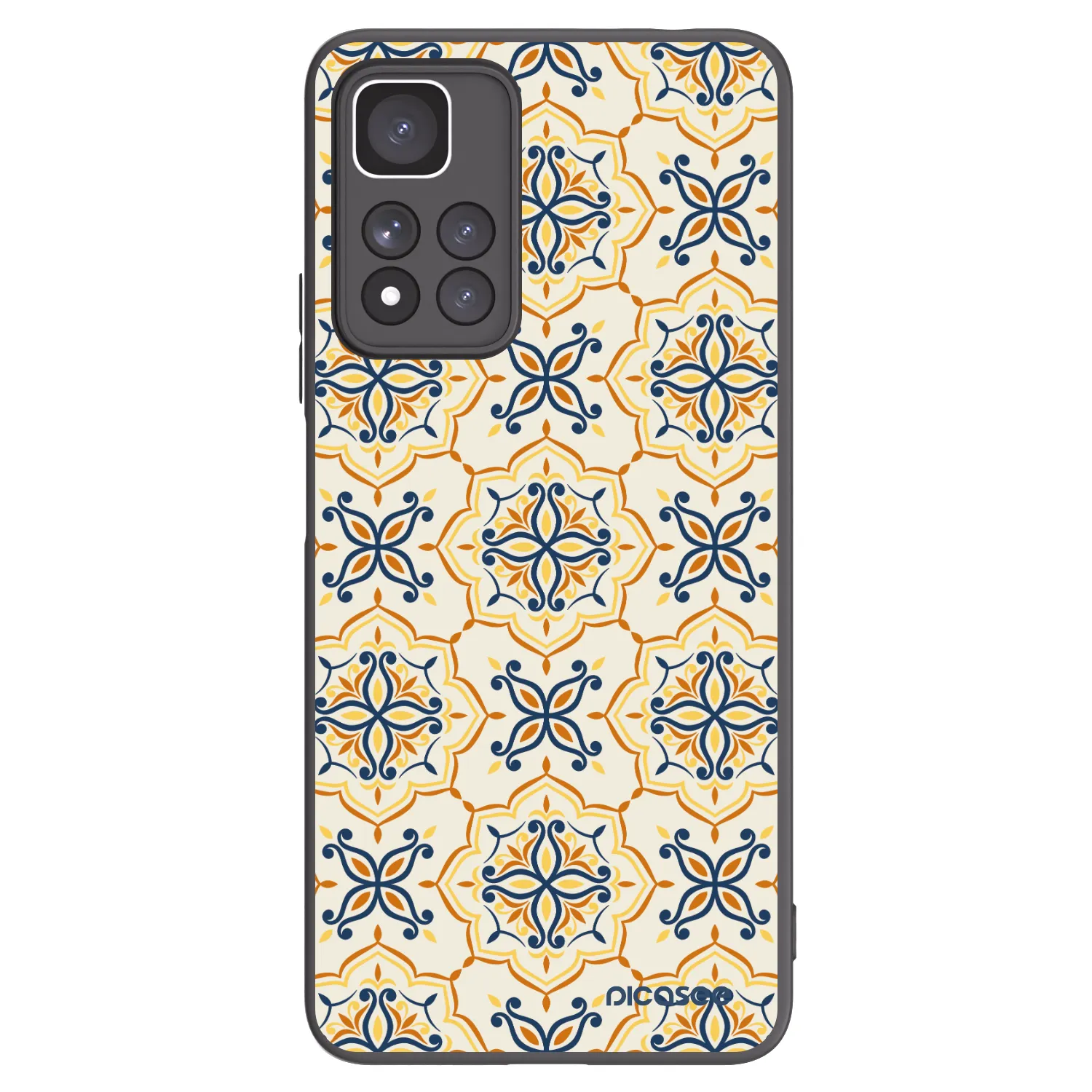 Picasee Μαύρη θήκη σιλικόνης για Xiaomi Redmi Note 11 Pro+ 5G - Majolica
