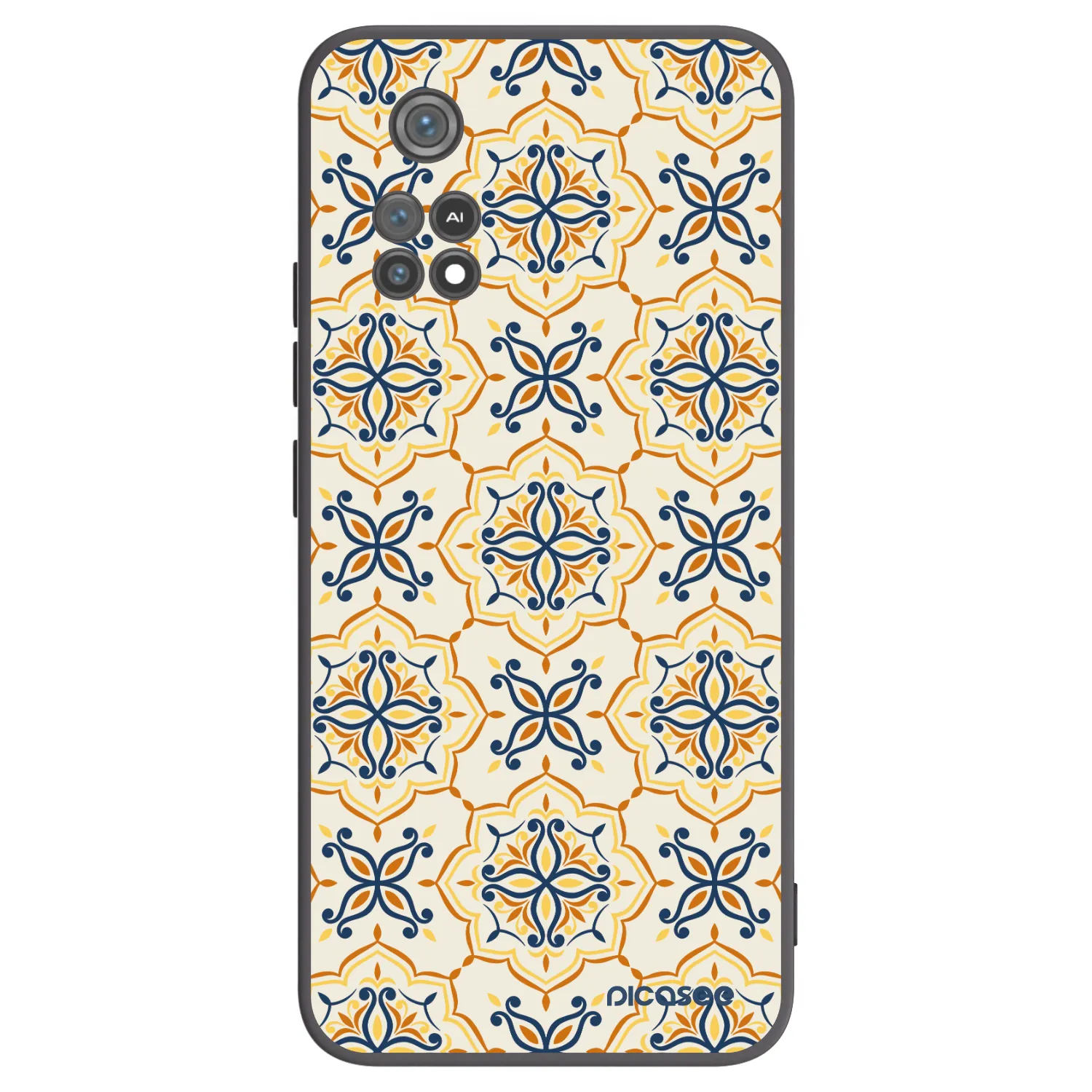 Picasee Μαύρη θήκη σιλικόνης για Xiaomi Poco M4 Pro - Majolica