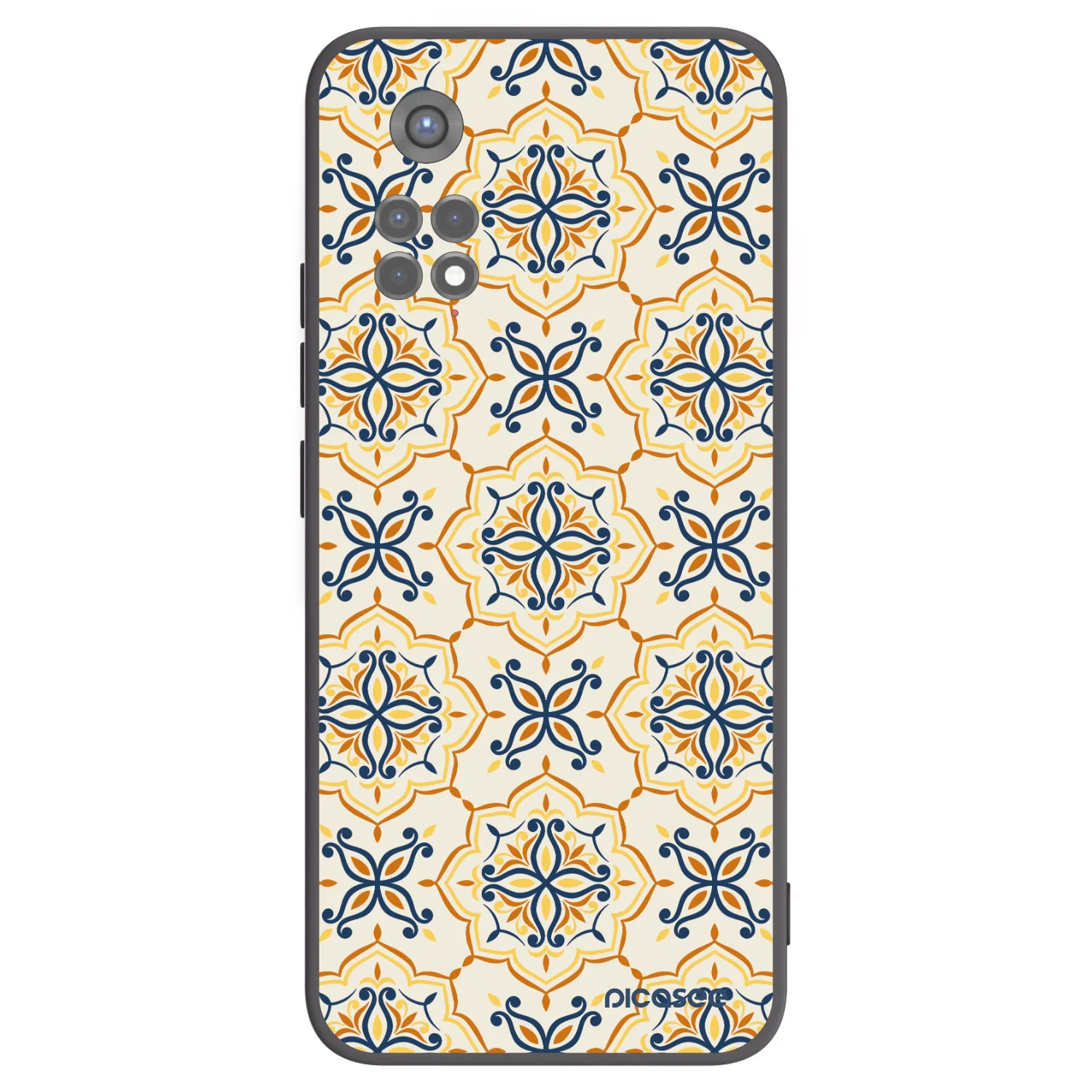 Picasee Μαύρη θήκη σιλικόνης για Xiaomi Redmi Note 11S 5G - Majolica