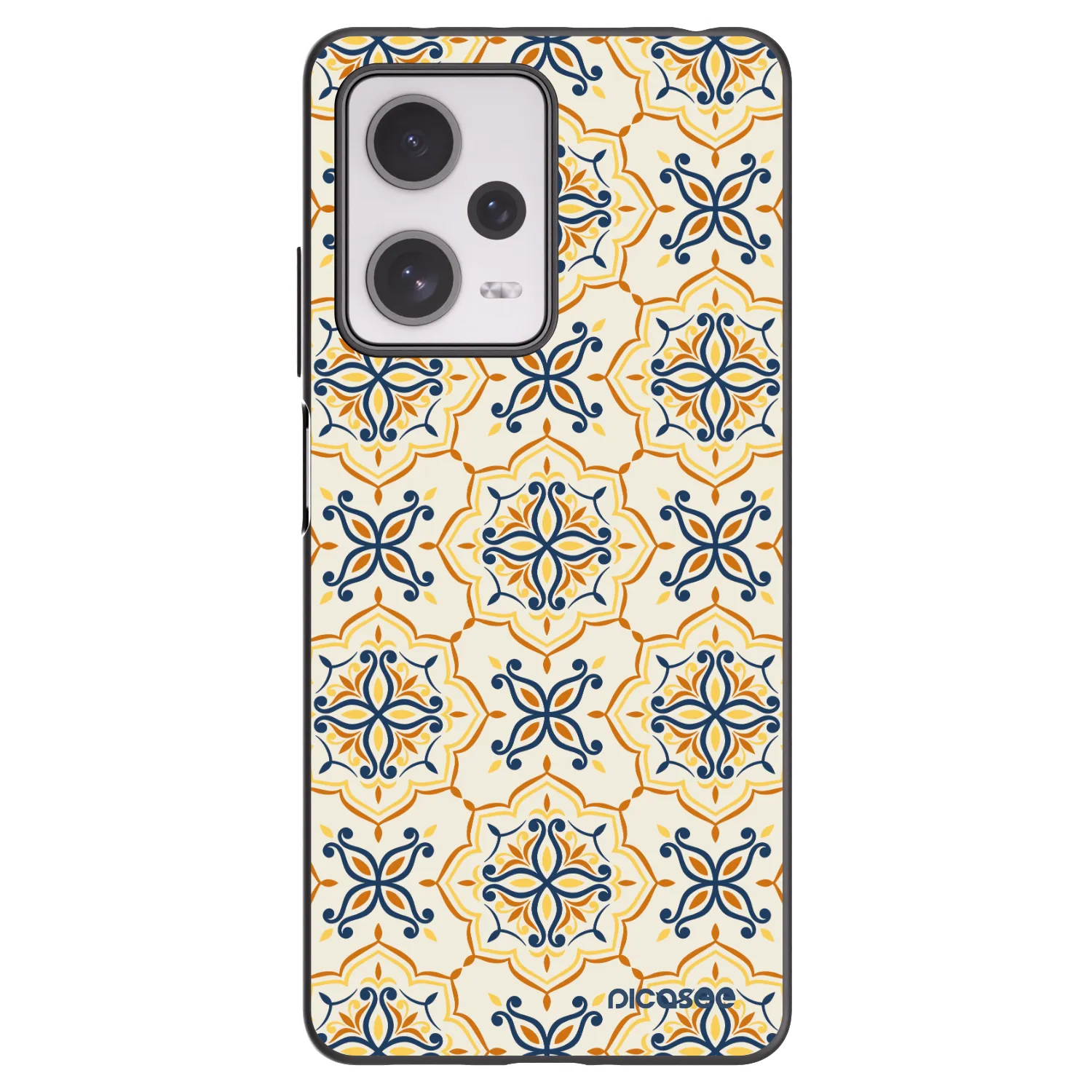 Picasee Μαύρη θήκη σιλικόνης για Xiaomi Redmi Note 12 Pro+ 5G - Majolica