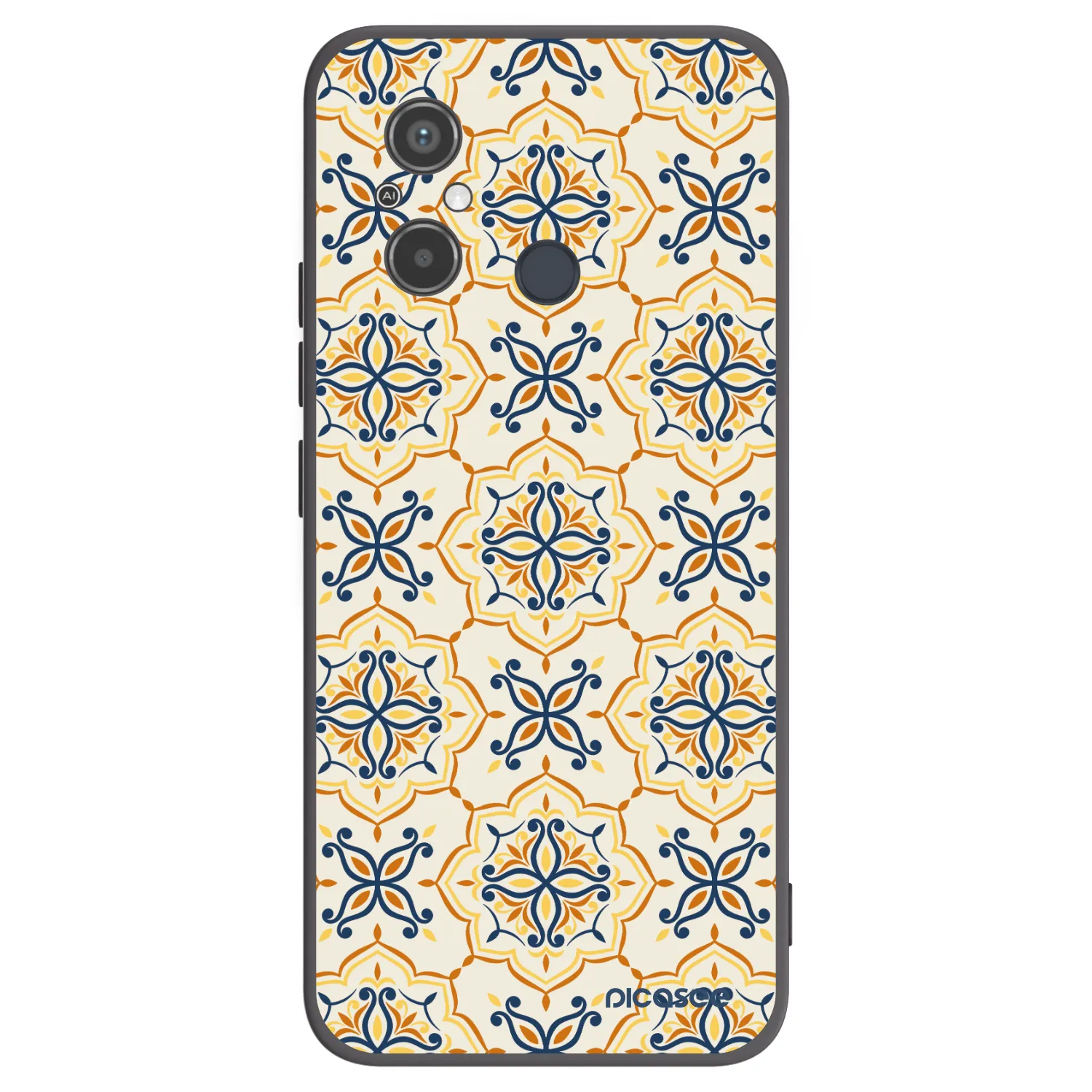 Picasee Μαύρη θήκη σιλικόνης για Xiaomi Redmi 12C - Majolica