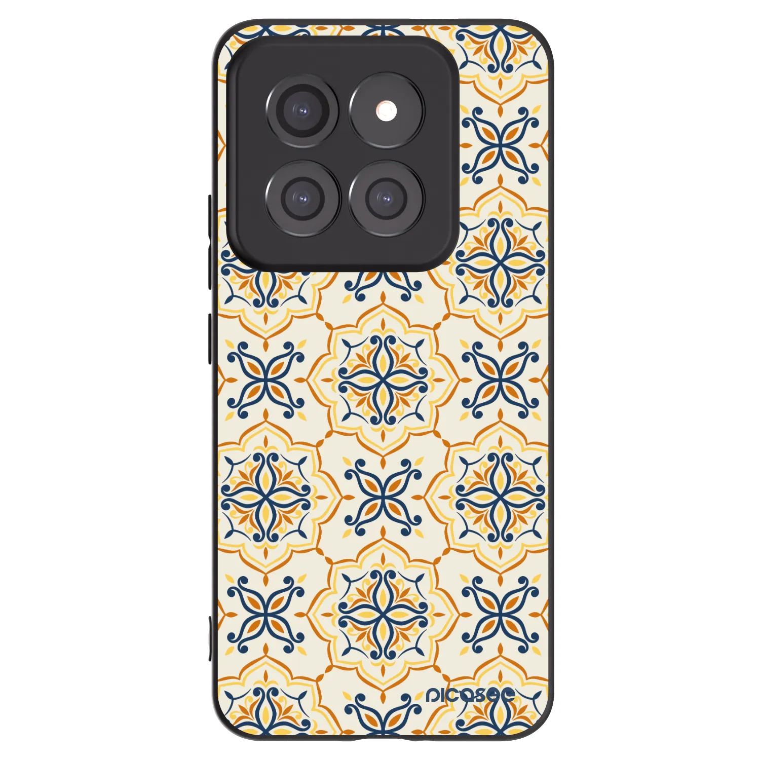 Picasee Μαύρη θήκη σιλικόνης για Xiaomi 14 Pro - Majolica