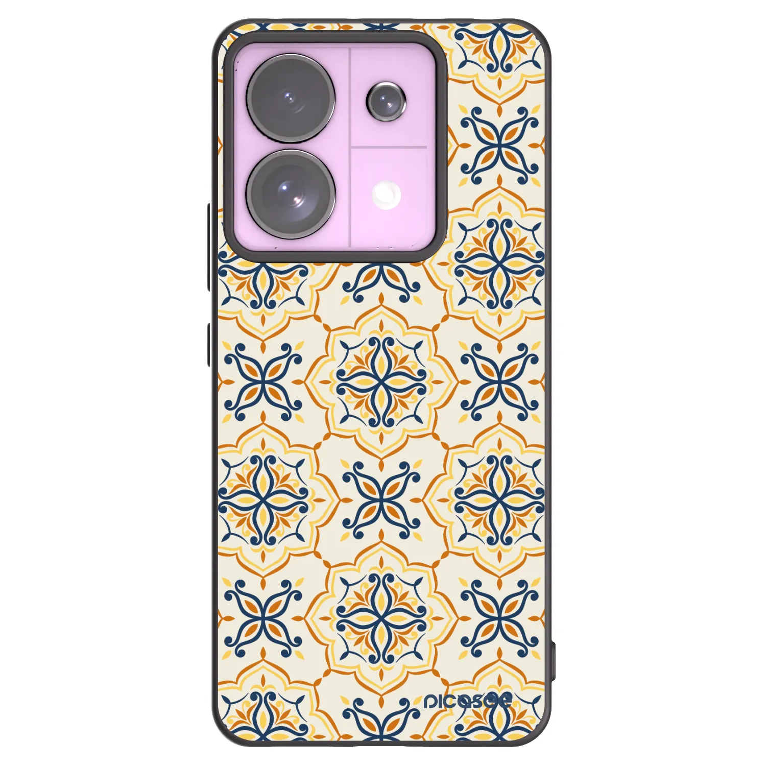 Picasee Μαύρη θήκη σιλικόνης για Xiaomi Redmi Note 13 Pro 5G - Majolica