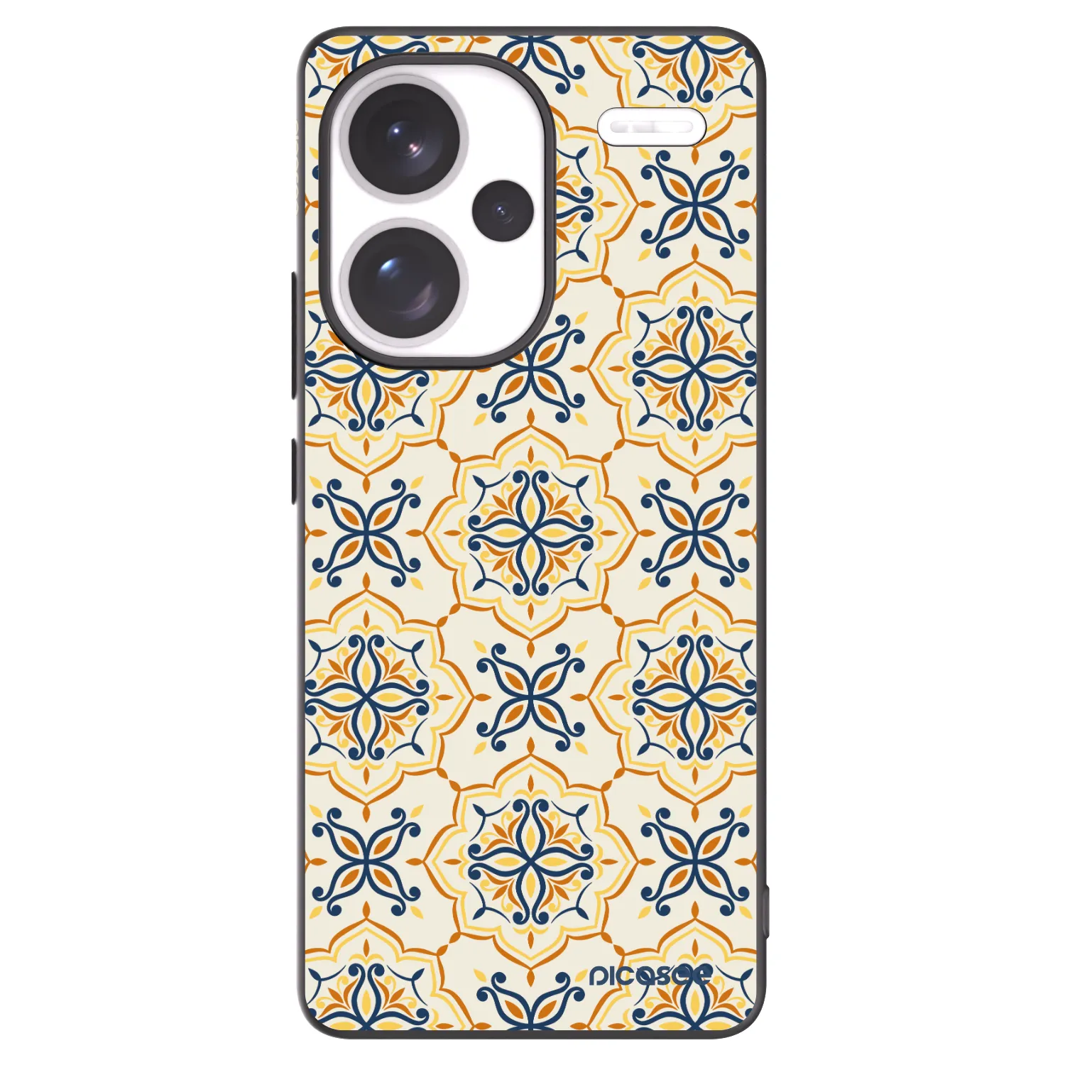 Picasee Μαύρη θήκη σιλικόνης για Xiaomi Redmi Note 13 Pro+ 5G - Majolica