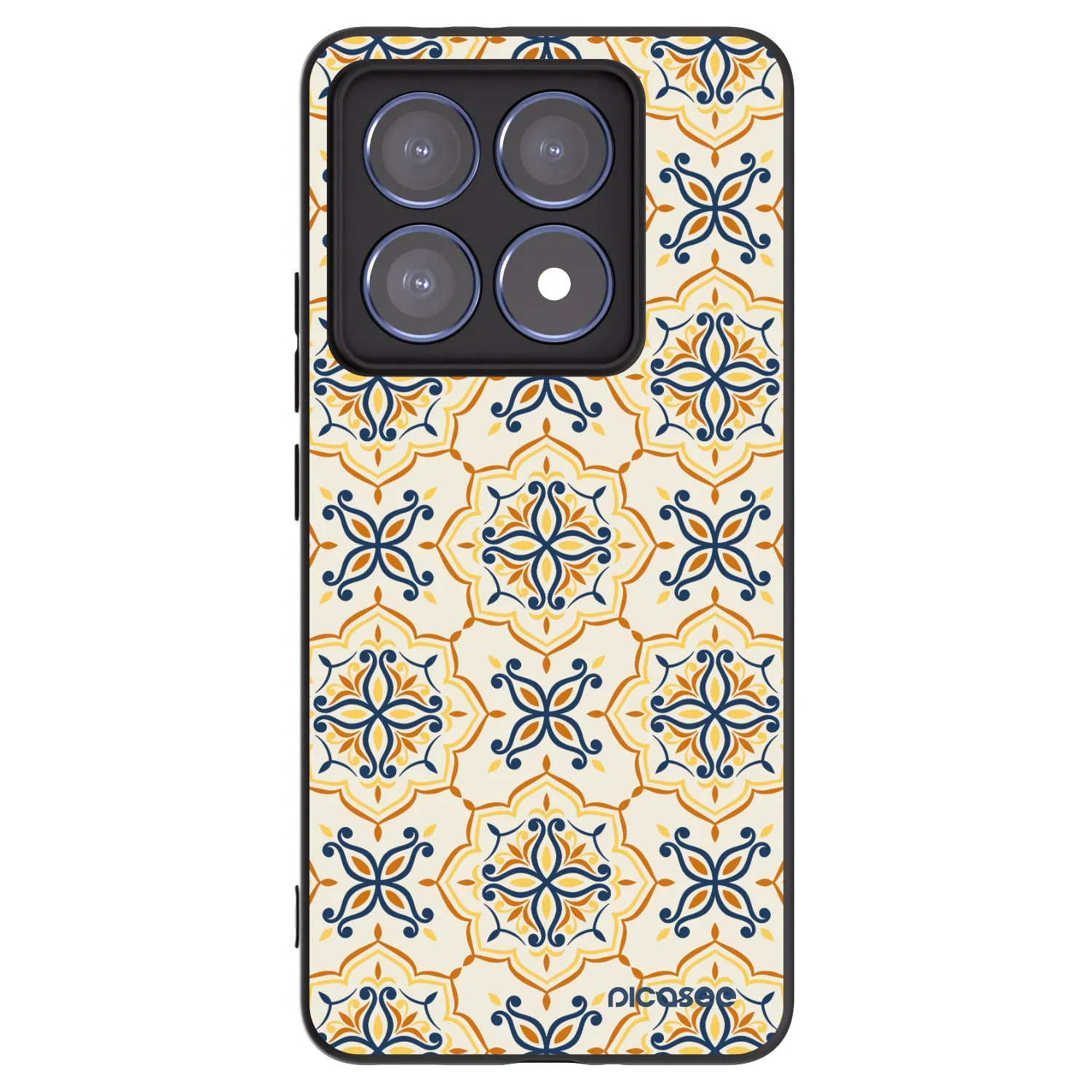 Picasee Μαύρη θήκη σιλικόνης για Xiaomi 14T Pro - Majolica