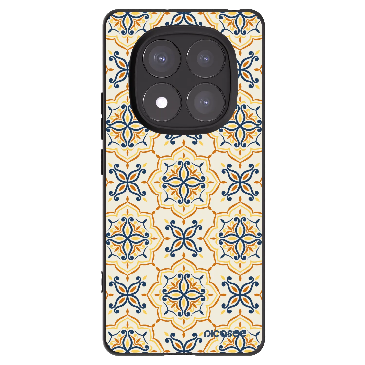Picasee Μαύρη θήκη σιλικόνης για Xiaomi Redmi Note 14 Pro 5G - Majolica