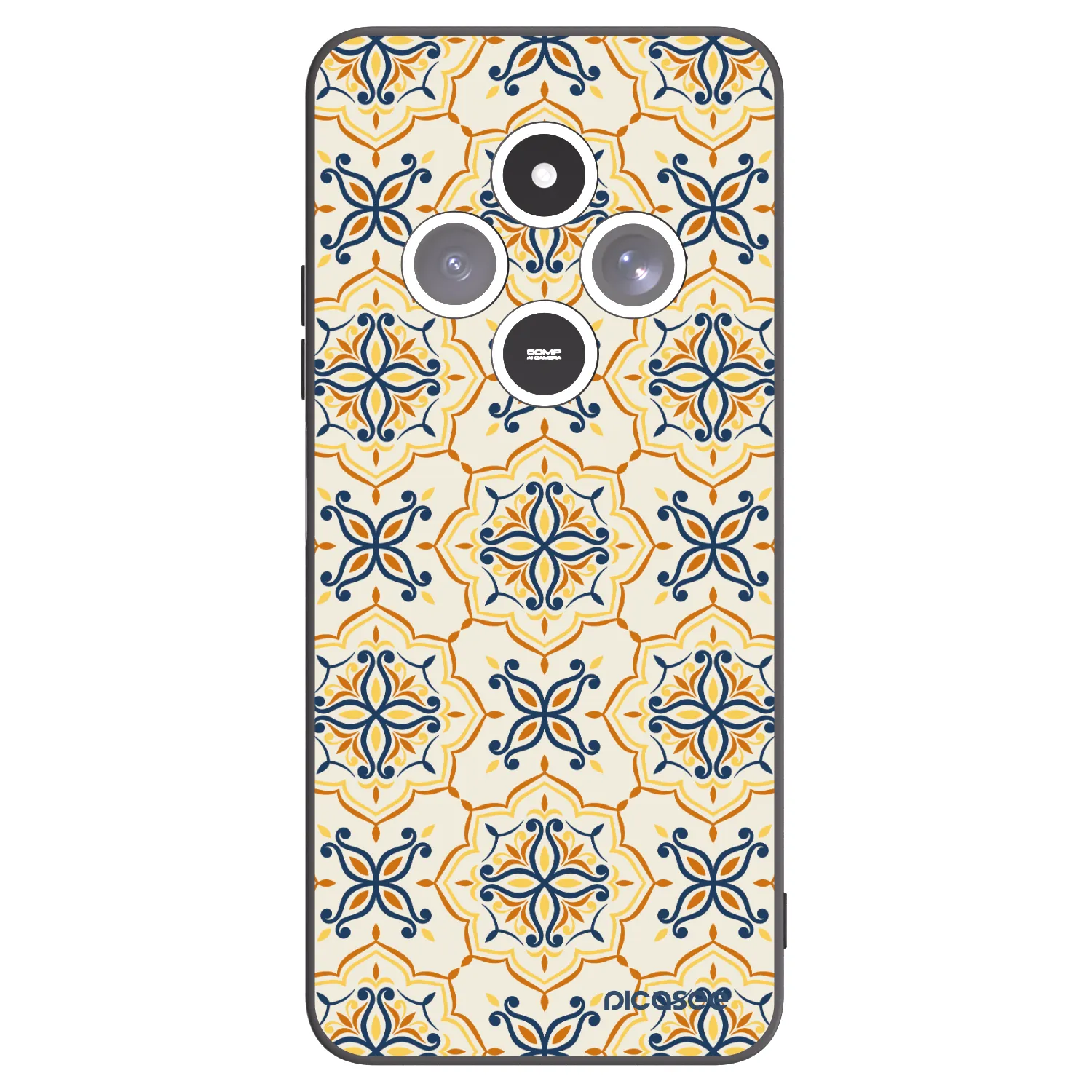 Picasee Μαύρη θήκη σιλικόνης για Xiaomi Redmi 14C - Majolica