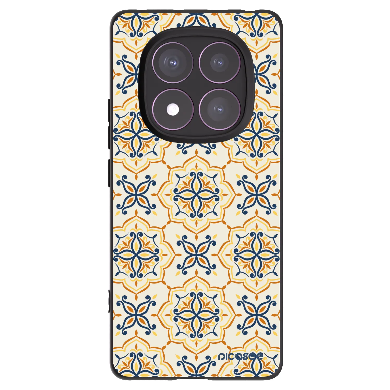Picasee Μαύρη θήκη σιλικόνης για Xiaomi Redmi Note 14 Pro 4G - Majolica