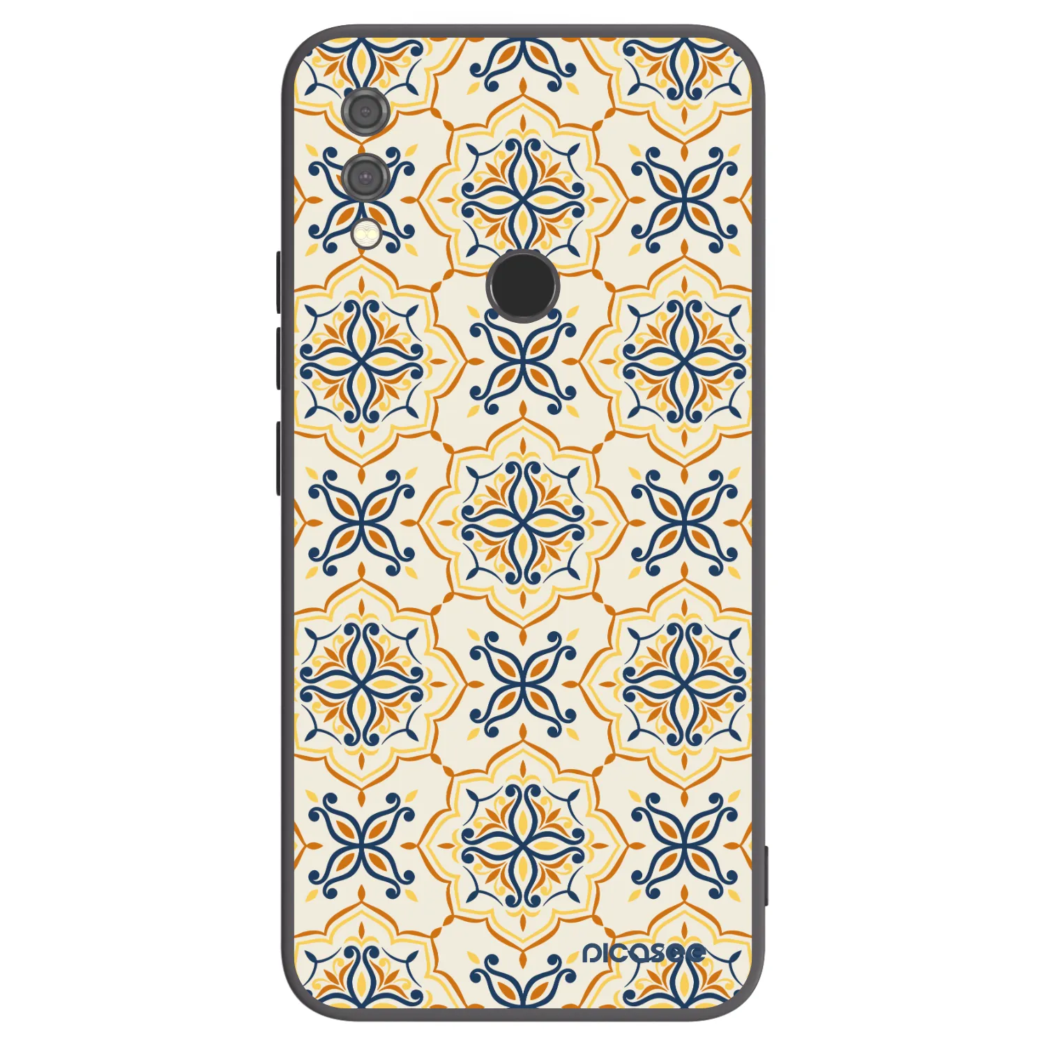 Picasee Μαύρη θήκη σιλικόνης για Xiaomi Redmi Note 7 - Majolica