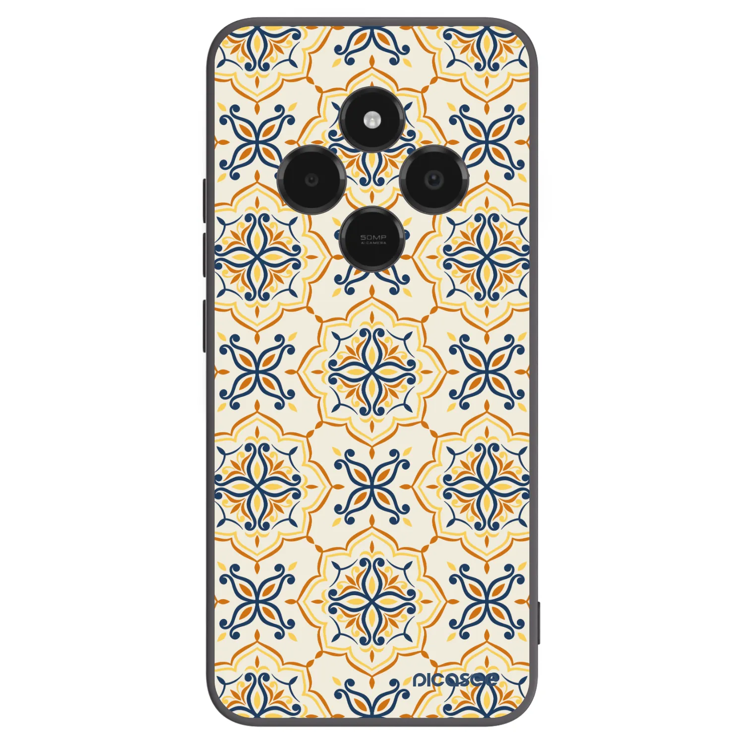 Picasee Μαύρη θήκη σιλικόνης για Xiaomi Poco C75 - Majolica
