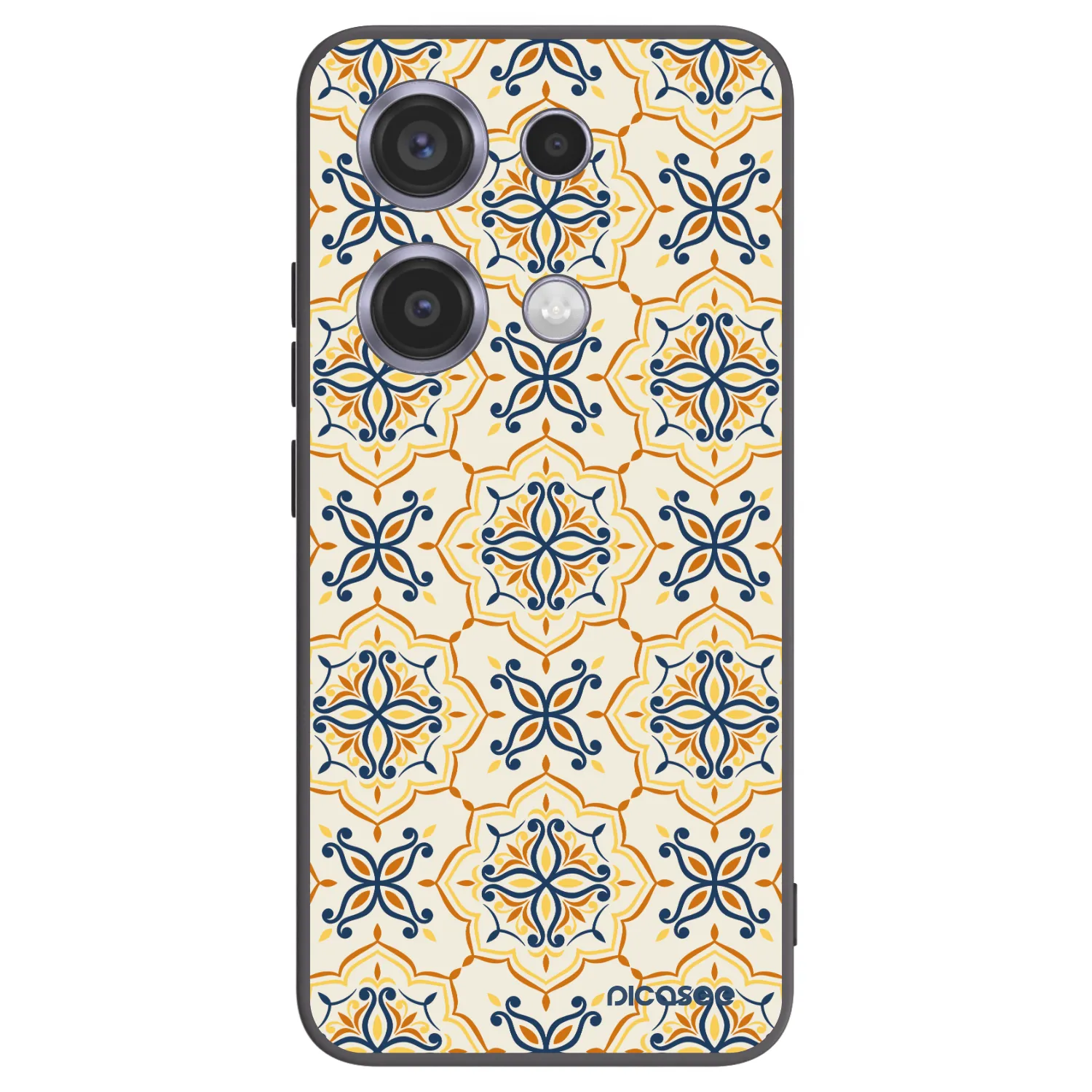 Picasee Μαύρη θήκη σιλικόνης για Xiaomi Redmi Note 14S - Majolica