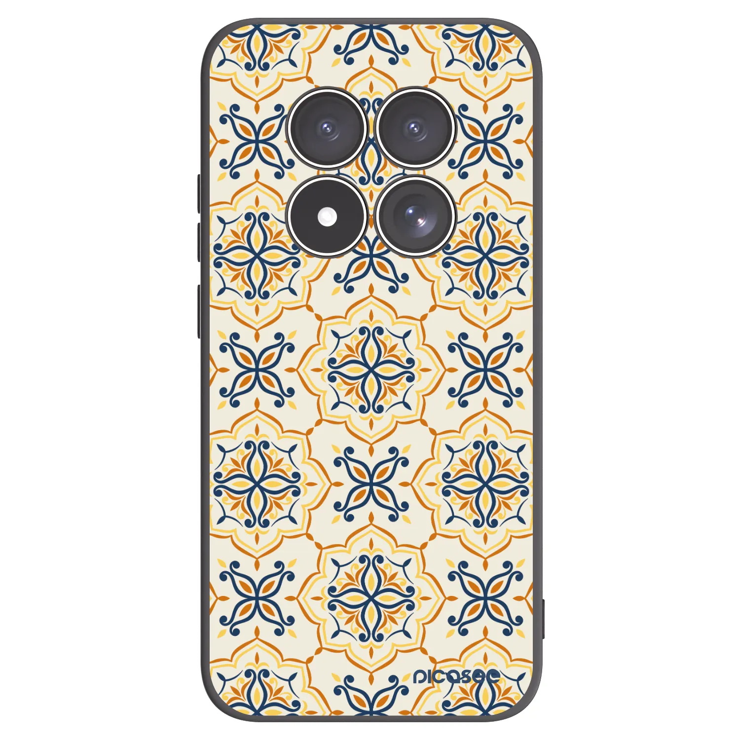 Picasee Μαύρη θήκη σιλικόνης για Xiaomi Redmi Note 15 Pro 4G - Majolica