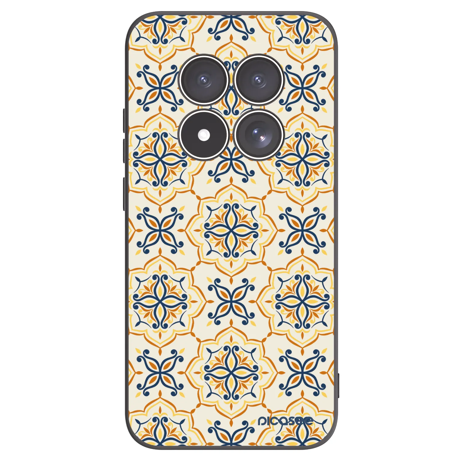 Picasee Μαύρη θήκη σιλικόνης για Xiaomi Redmi Note 15 Pro 5G - Majolica