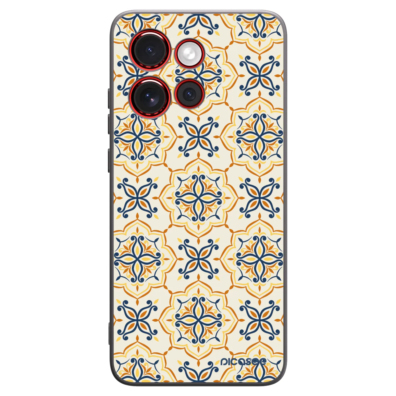 Picasee Μαύρη θήκη σιλικόνης για Motorola Edge 60 Neo 5G - Majolica