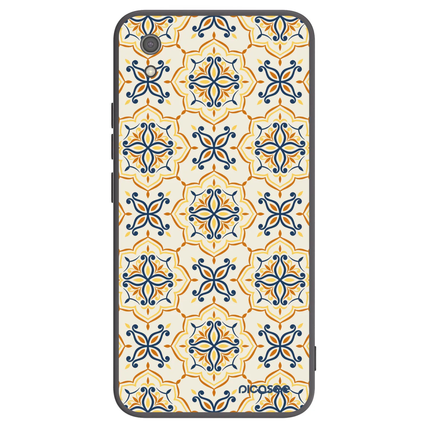 Picasee Μαύρη θήκη σιλικόνης για Xiaomi Redmi 7A - Majolica