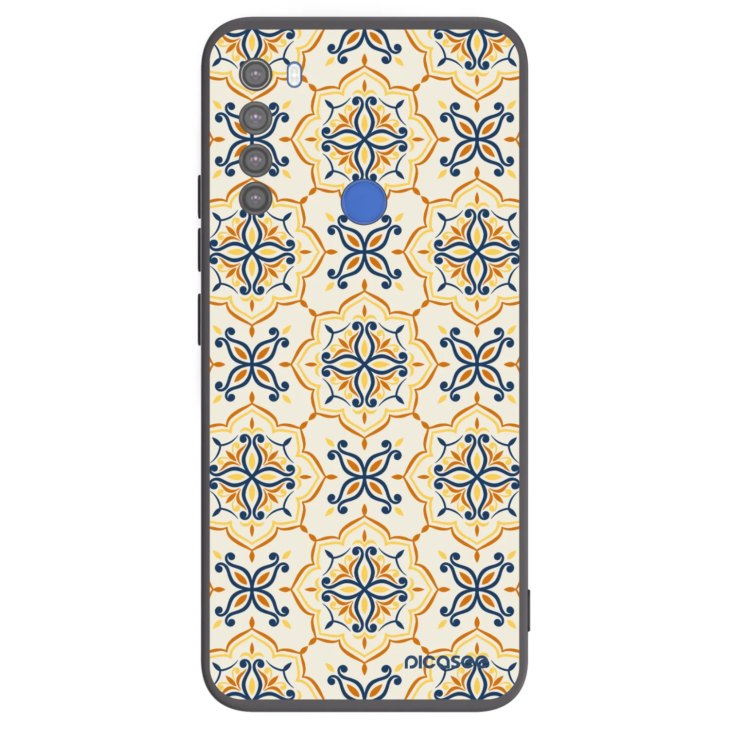 Picasee Μαύρη θήκη σιλικόνης για Xiaomi Redmi Note 8T - Majolica