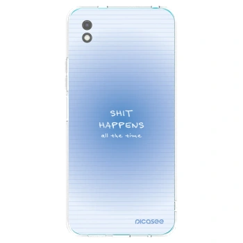 Picasee Μαύρη θήκη σιλικόνης για Xiaomi Redmi 9A - Oops Memo