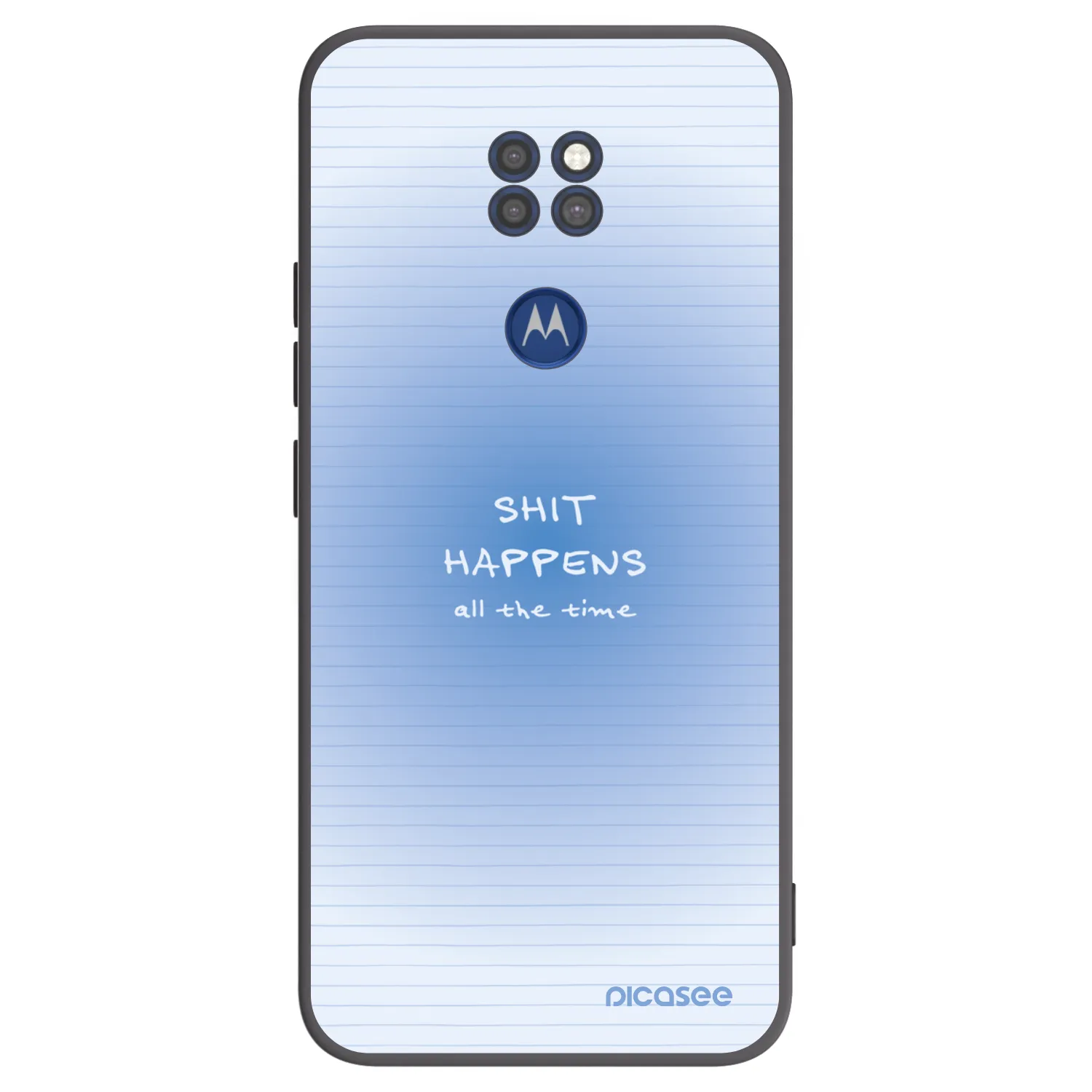 Picasee Μαύρη θήκη σιλικόνης για Motorola Moto G9 Play - Oops Memo